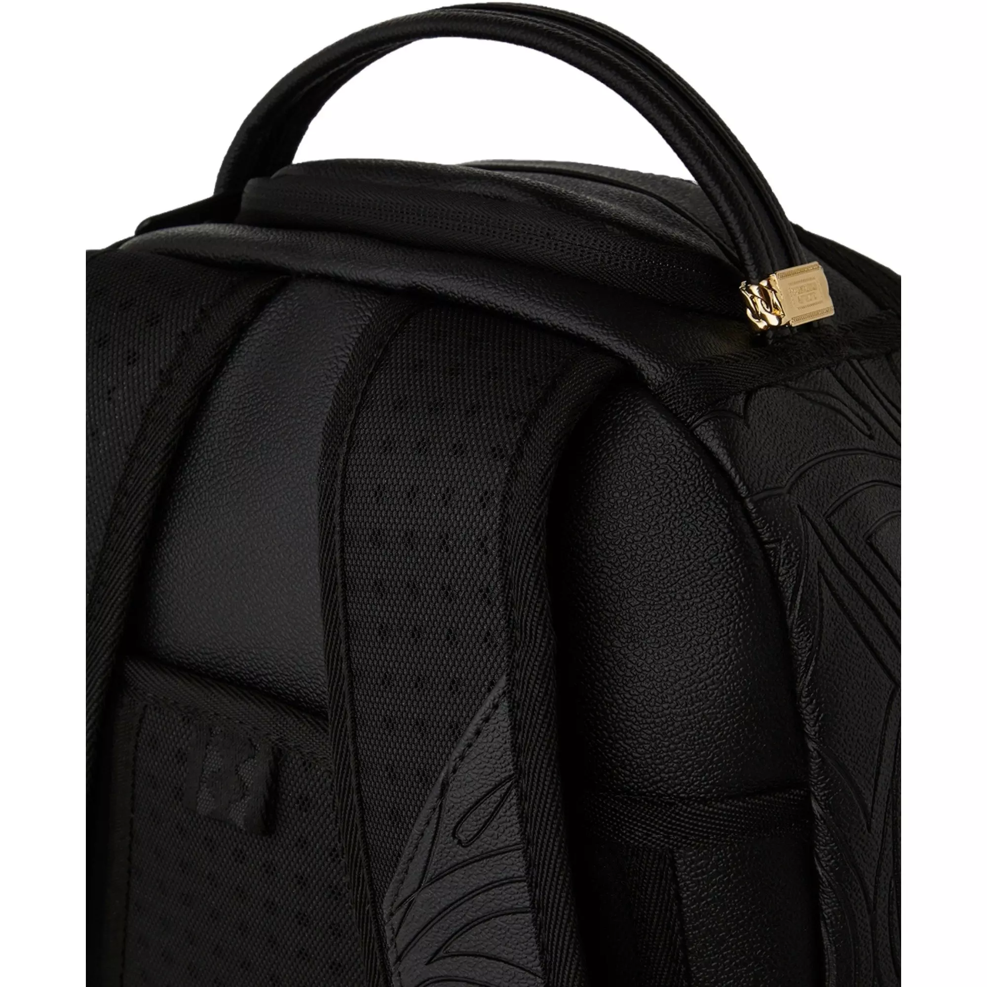 Sprayground Shark Central Embossed Backpack - BLACK