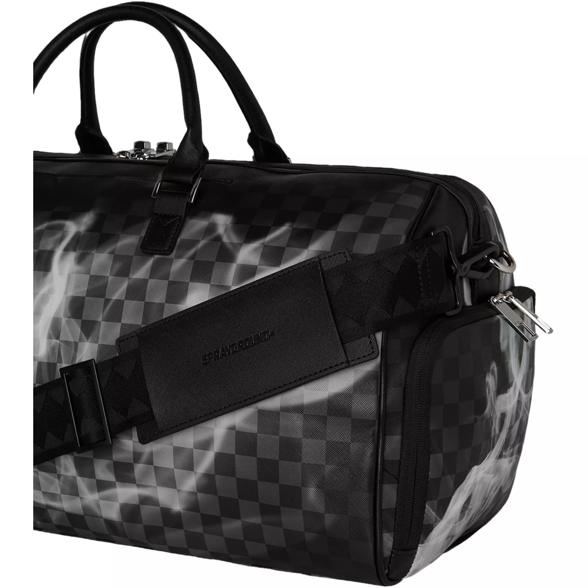 Sprayground Sip N' Smoke Duffle Bag - BLACK