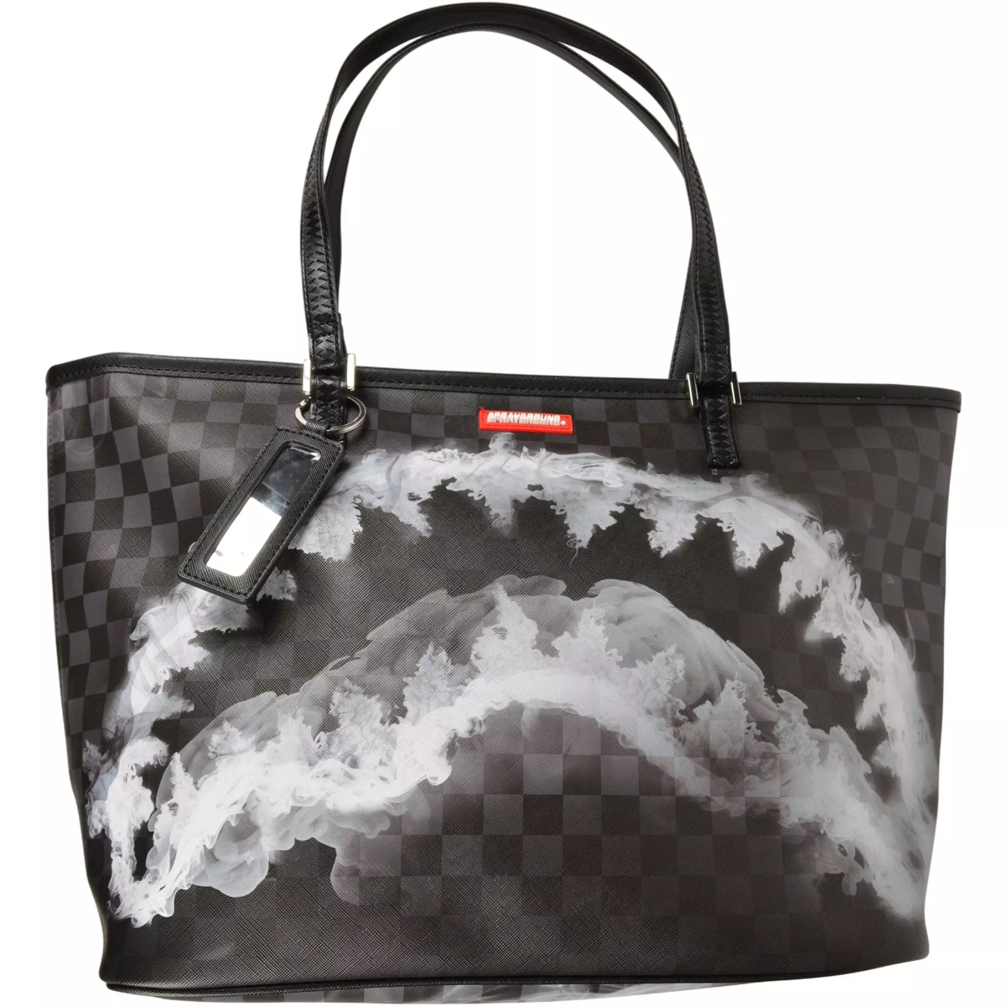 Sprayground Sip N' Smoke Shark Tote Bag - BLACK