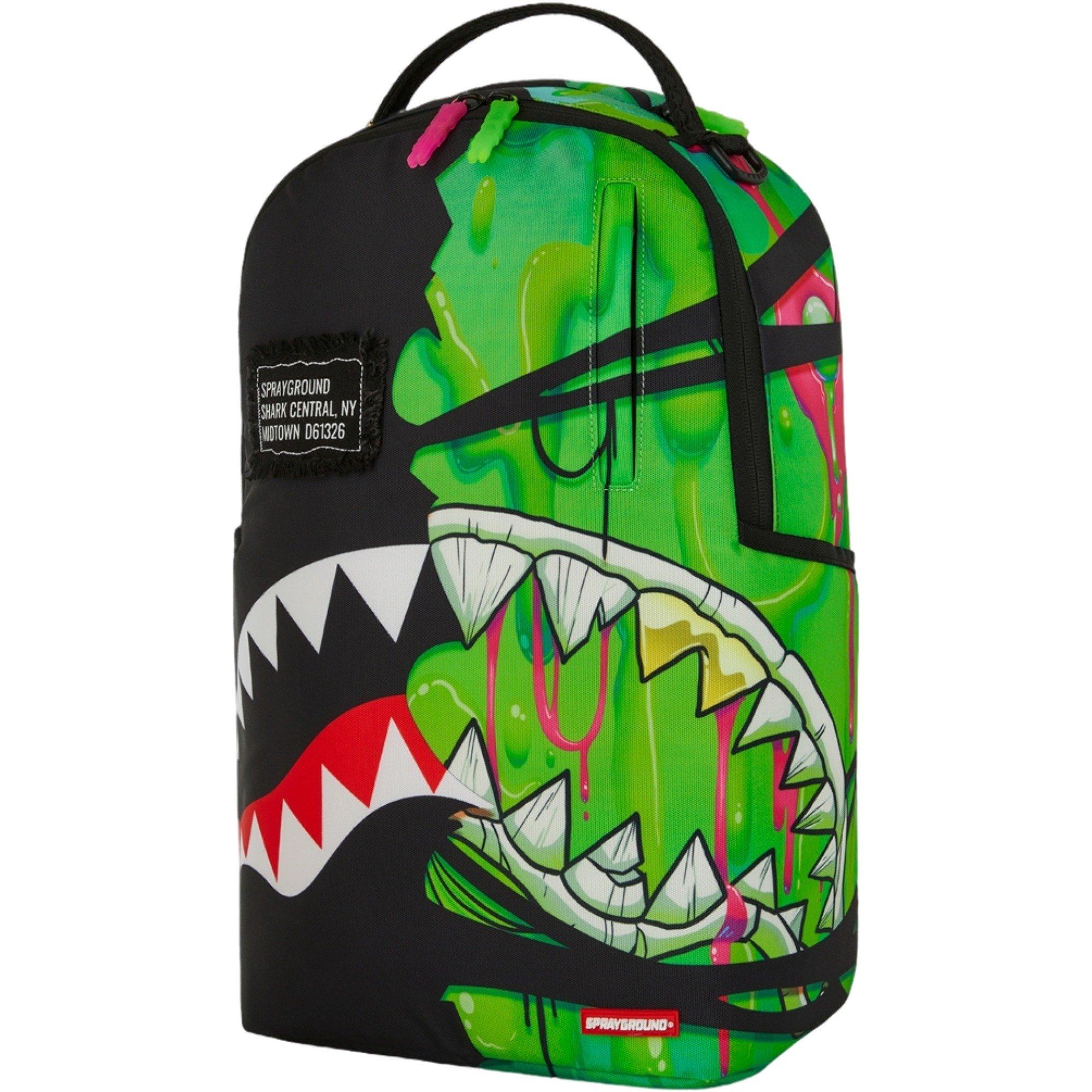 Sprayground シャークデザイン バックパック Sprayground Drip Check Shark Backpack Black/Grey Checker - US