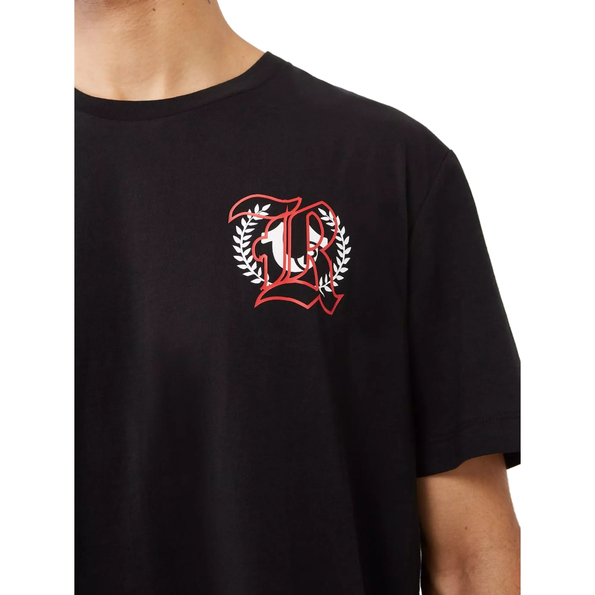 True Religion Men's Multi Print Logo Tee - BLACK