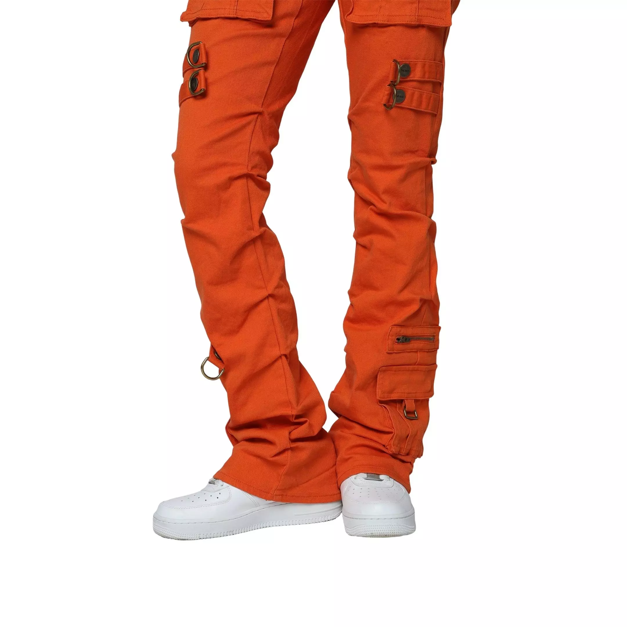 Smoke Rise Women's Mid-Rise Stacked Twill Pants - Orange - ORANGE