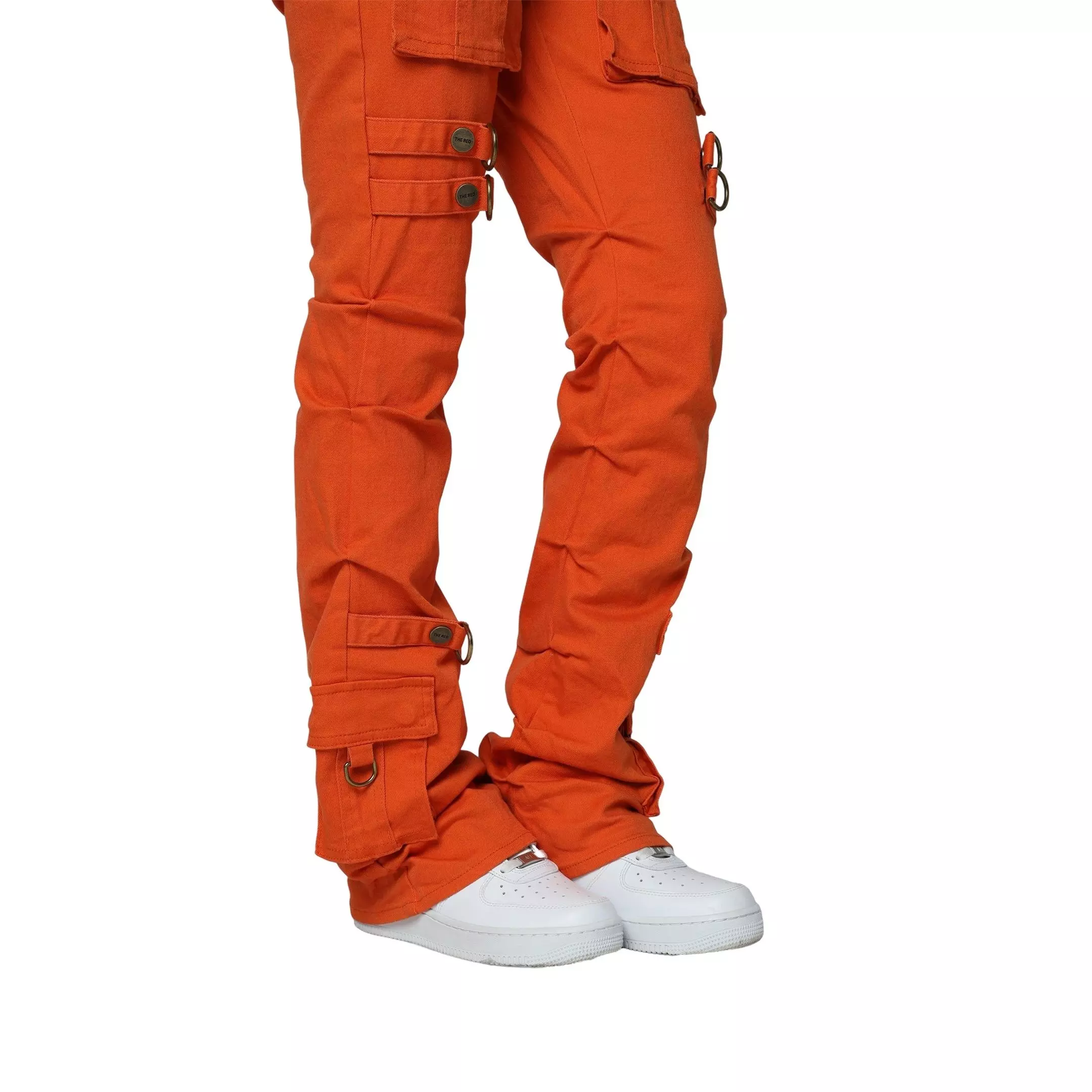 Smoke Rise Women's Mid-Rise Stacked Twill Pants - Orange - ORANGE
