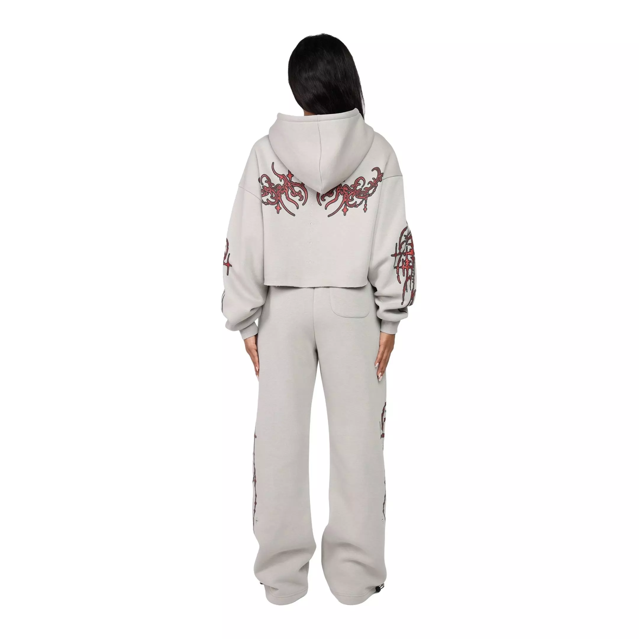 Smoke Rise Women's Hand Oversized Fleece Hoodie - Tan - TAN