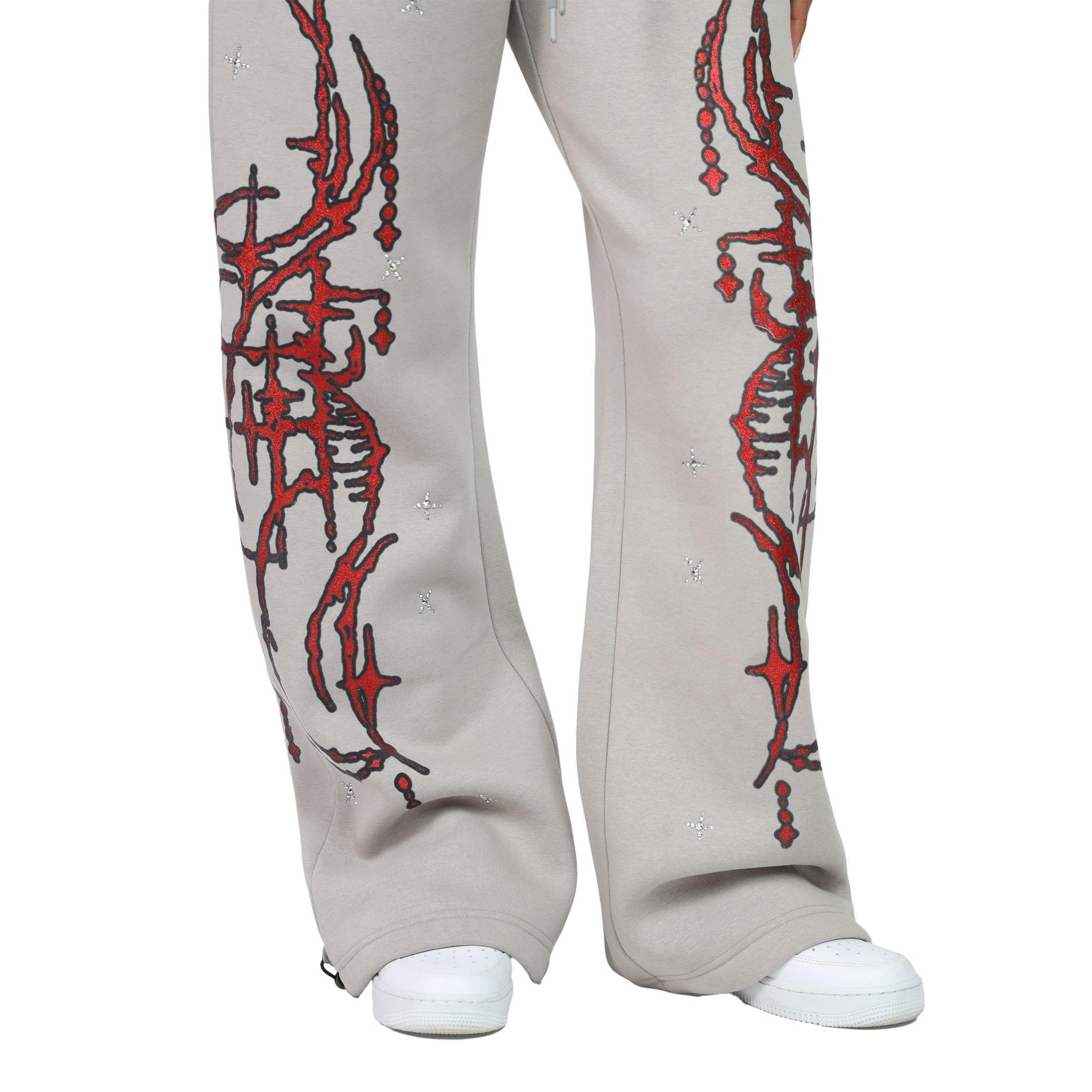 Smoke Rise Women's Hand Wide Leg Fleece Pants - TAN Thumbnail View 4