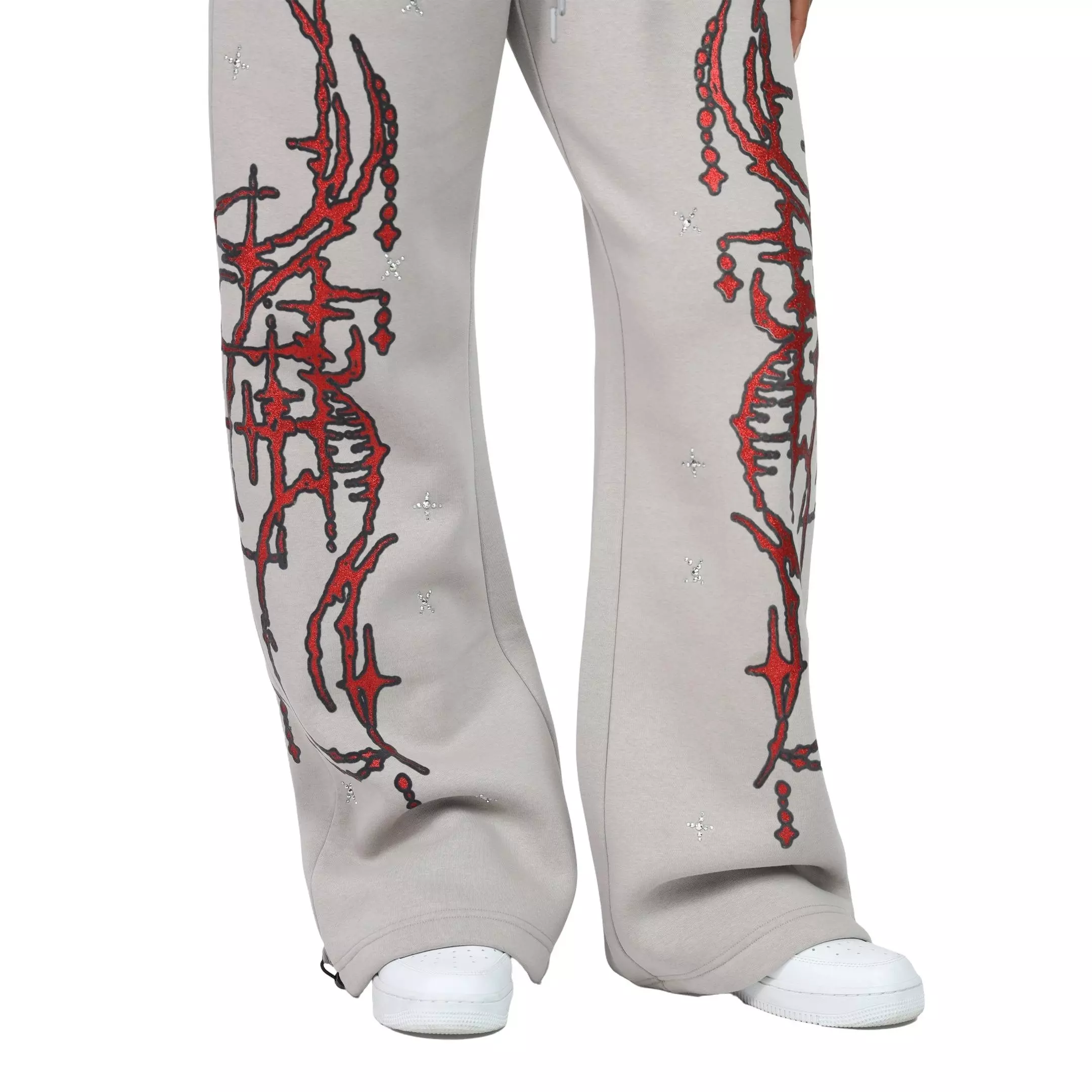 Smoke Rise Women's Hand Wide Leg Fleece Pants - TAN