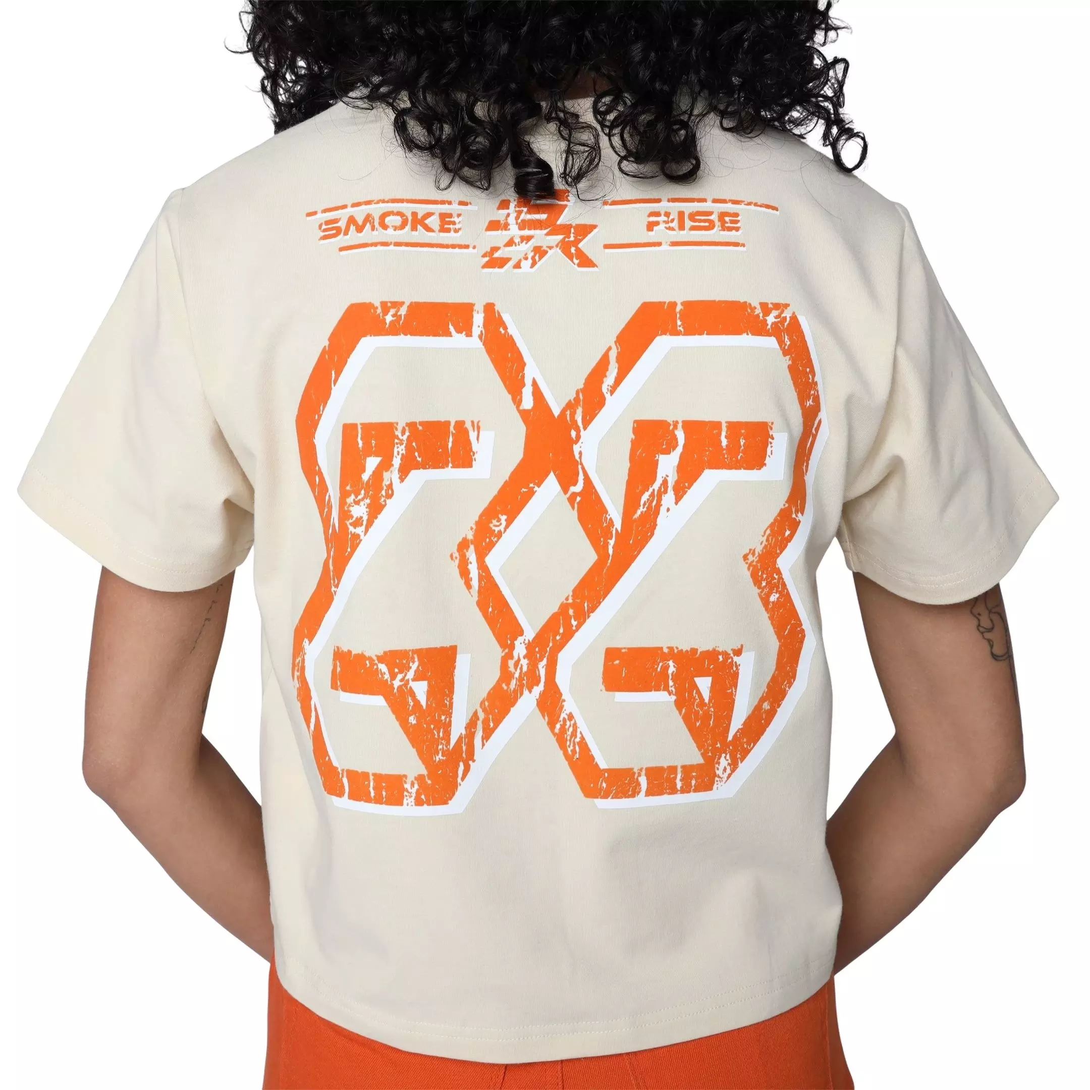 Smoke Rise Women's AJ3 Racing Tee - Black/Metallic Silver - BLACK/SILVER