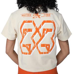 Smoke Rise Women's AJ3 Racing Tee - Black/Metallic Silver