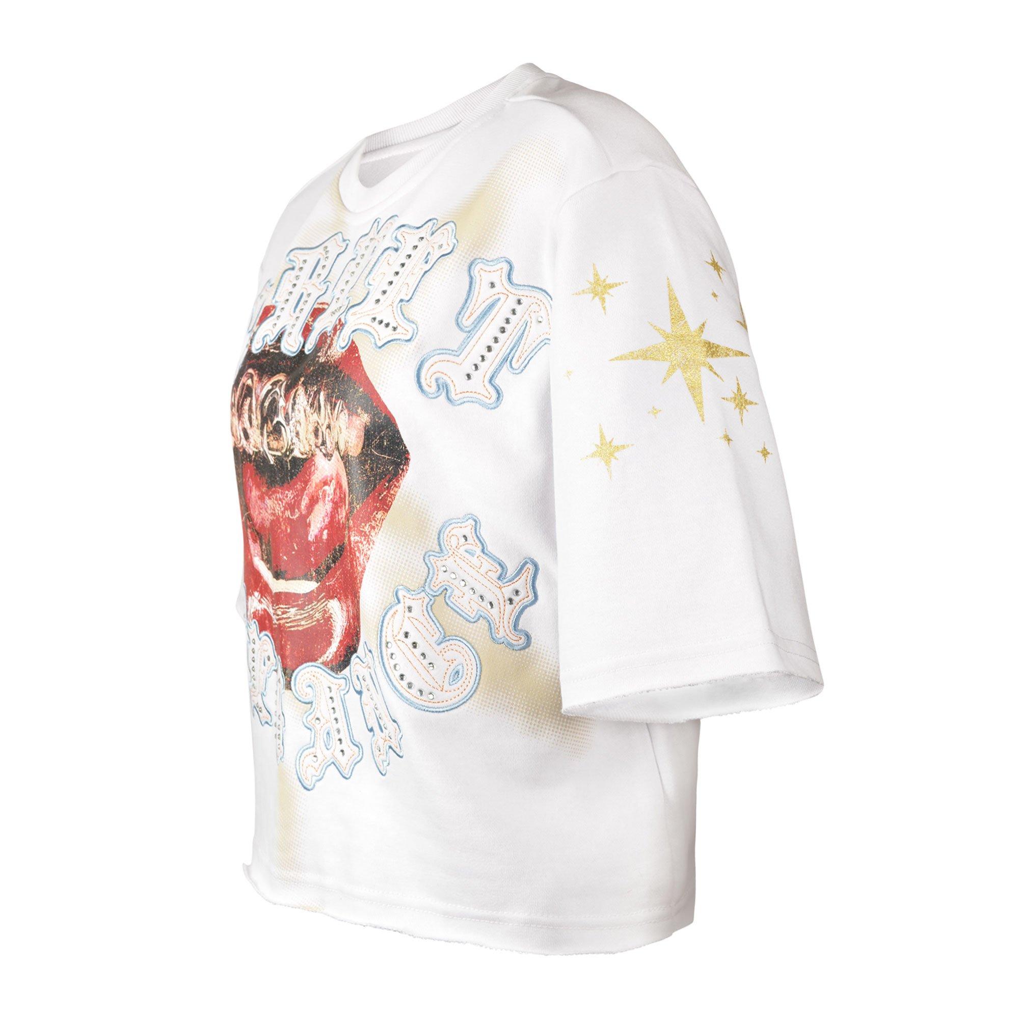 Smoke Rise Women's Chain Mouth Tee - White - WHITE Thumbnail View 9