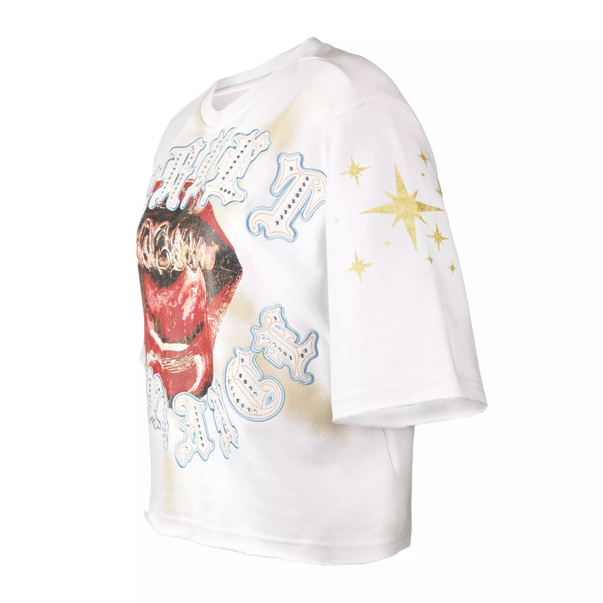 Smoke Rise Women's Chain Mouth Tee - White - WHITE