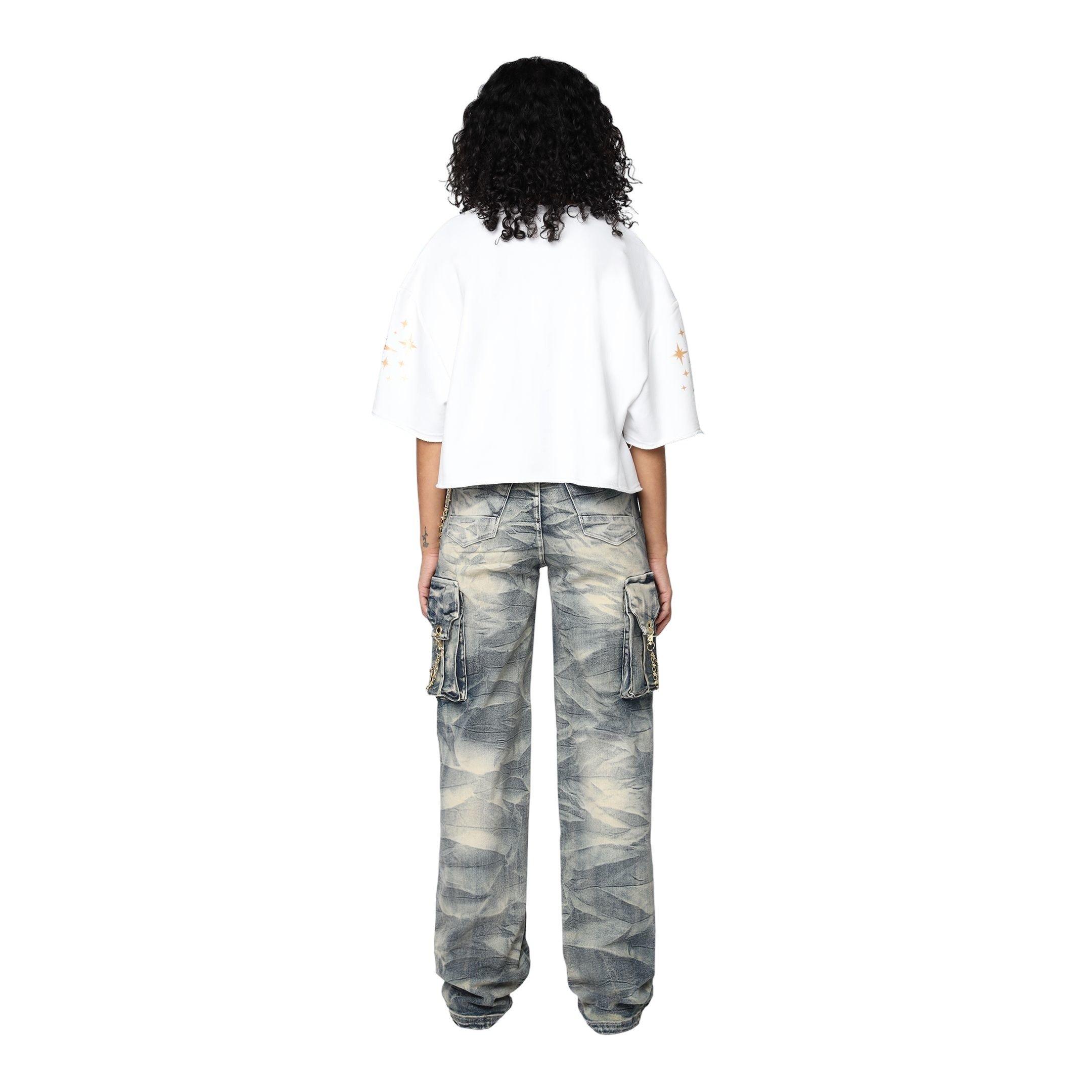 Smoke Rise Women's Chain Mouth Tee - White - WHITE Thumbnail View 6