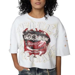 Smoke Rise Women's Chain Mouth Tee - White