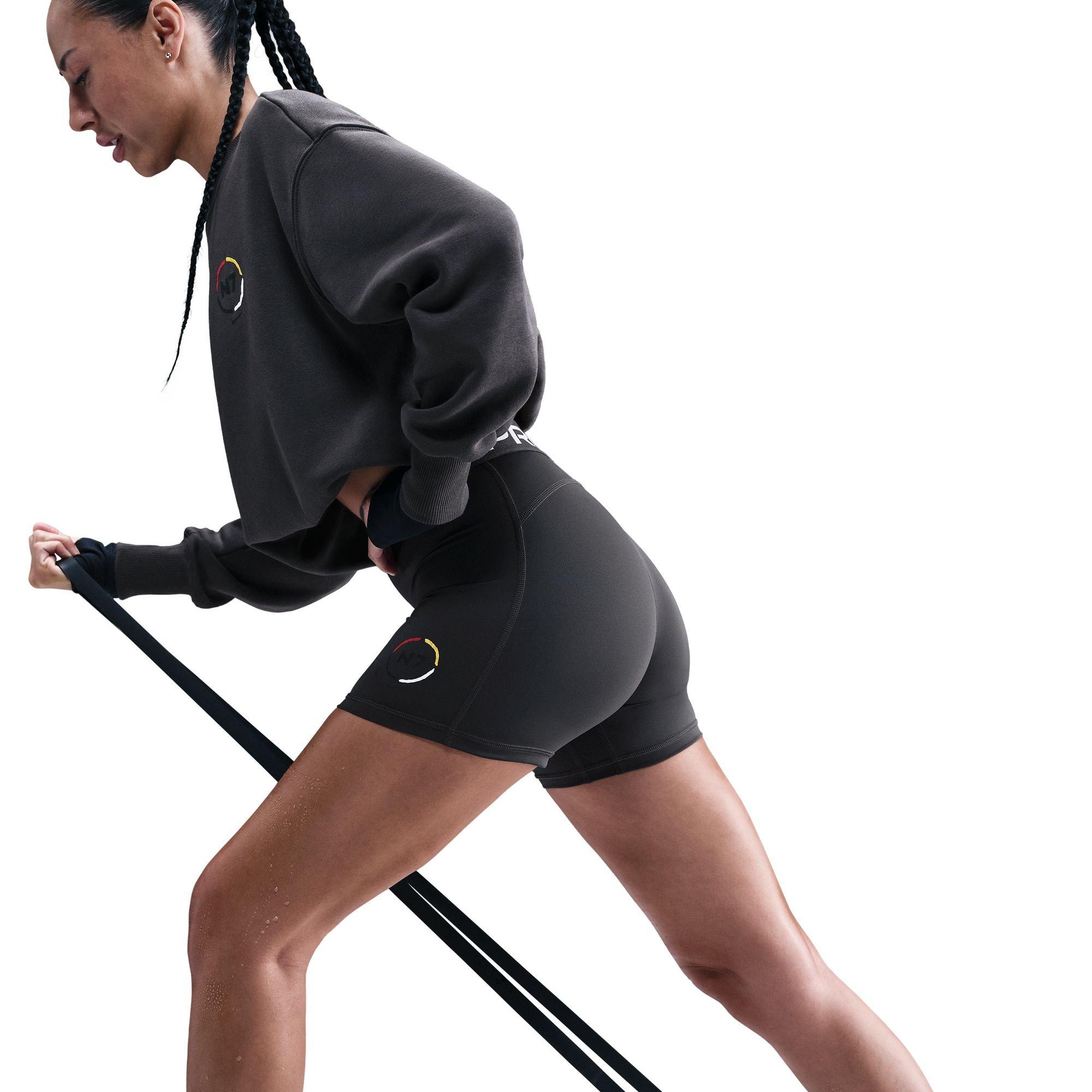 Nike N7 Women's Pro 5" Shorts - ANTHRACITE Thumbnail View 5