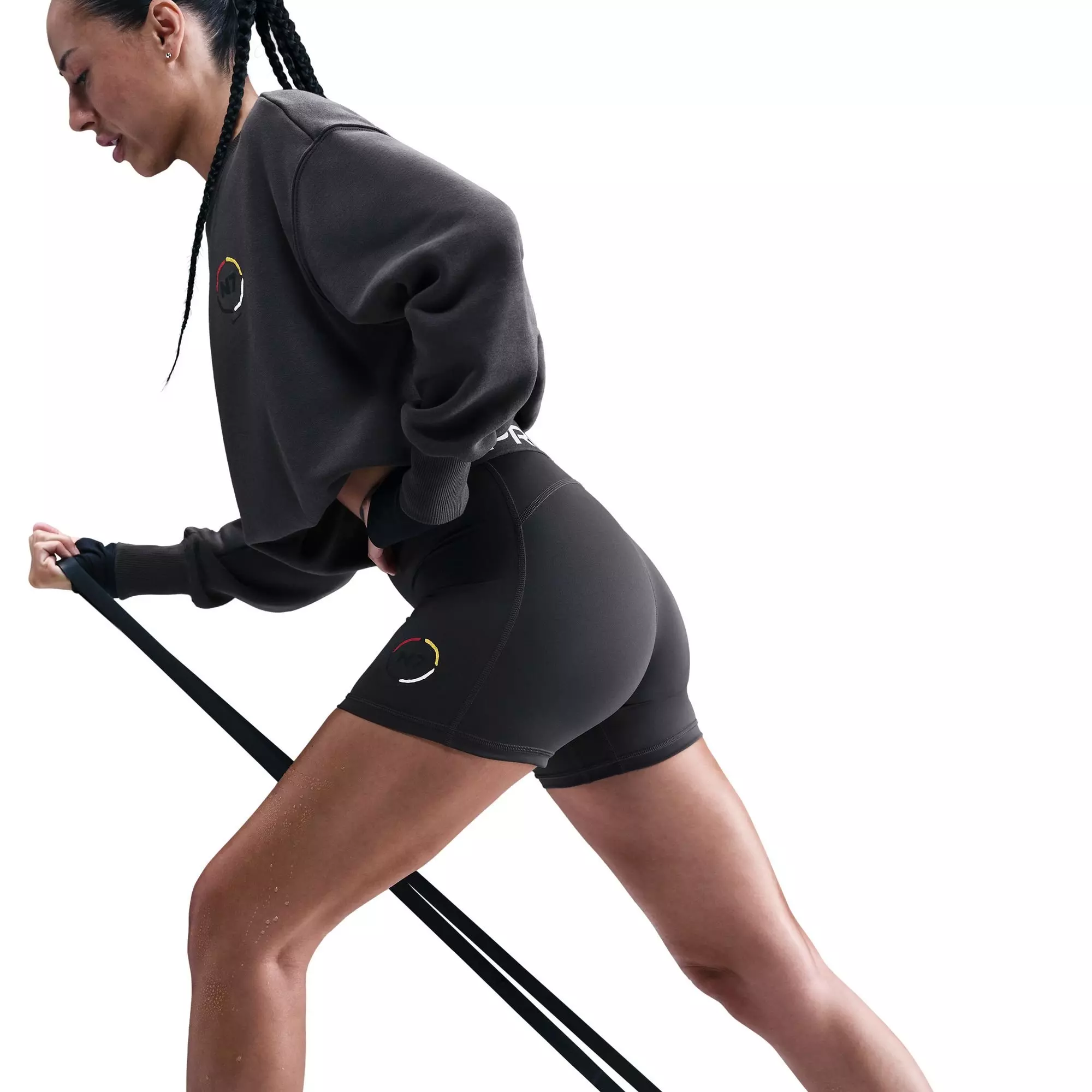 Nike N7 Women's Pro 5" Shorts - ANTHRACITE