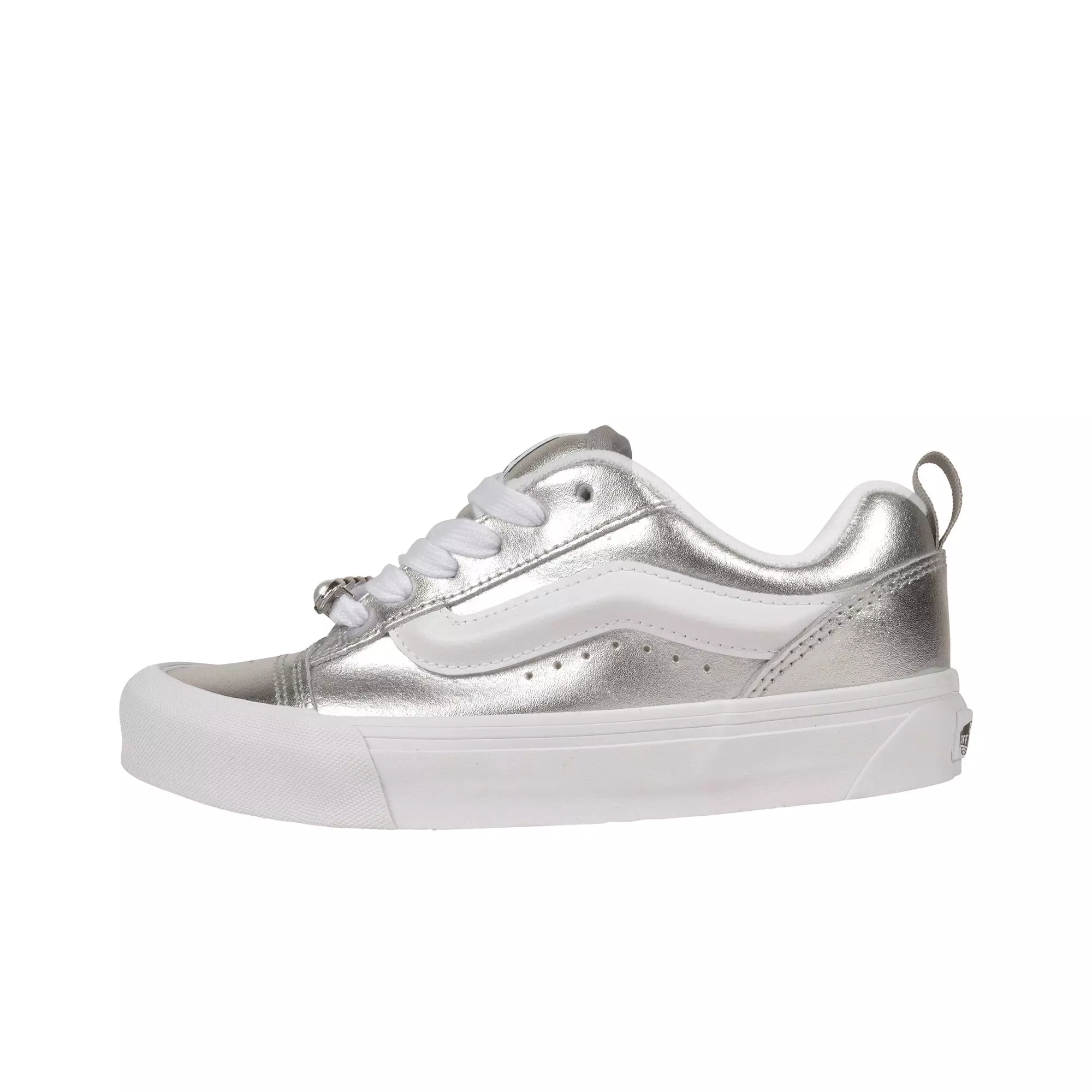 Vans Knu Skool "Metallic Silver/White" Women's Shoe - SILVER