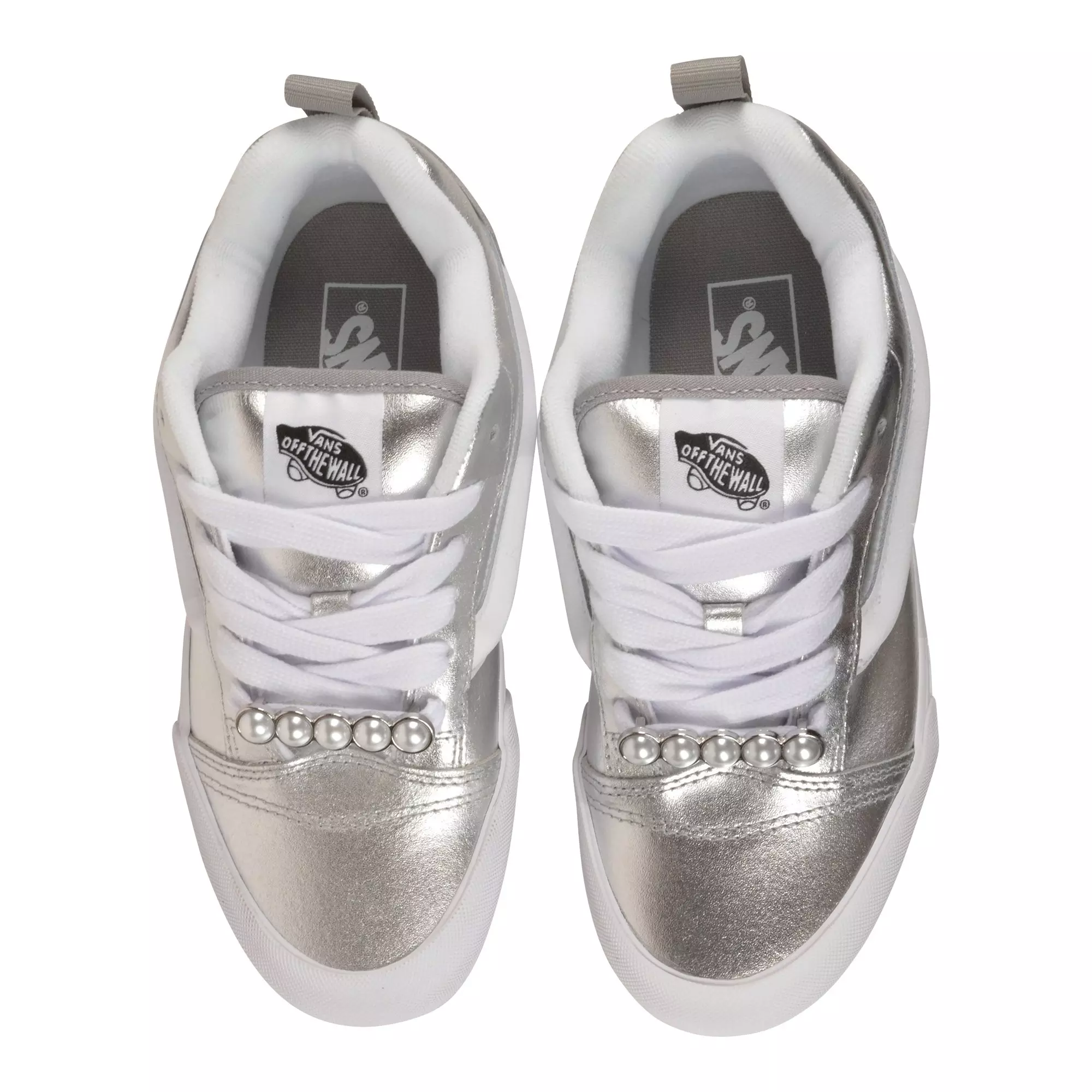 Vans Knu Skool "Metallic Silver/White" Women's Shoe - SILVER