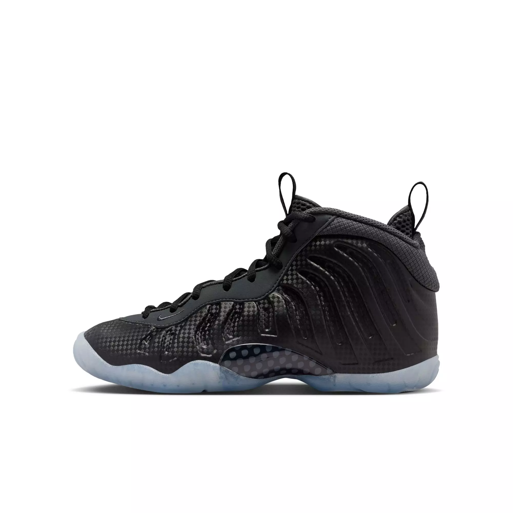 Nike Little Posite One "Black/Dk Smoke Grey" Grade School Boys' Shoe - CHARCOAL/BLACK