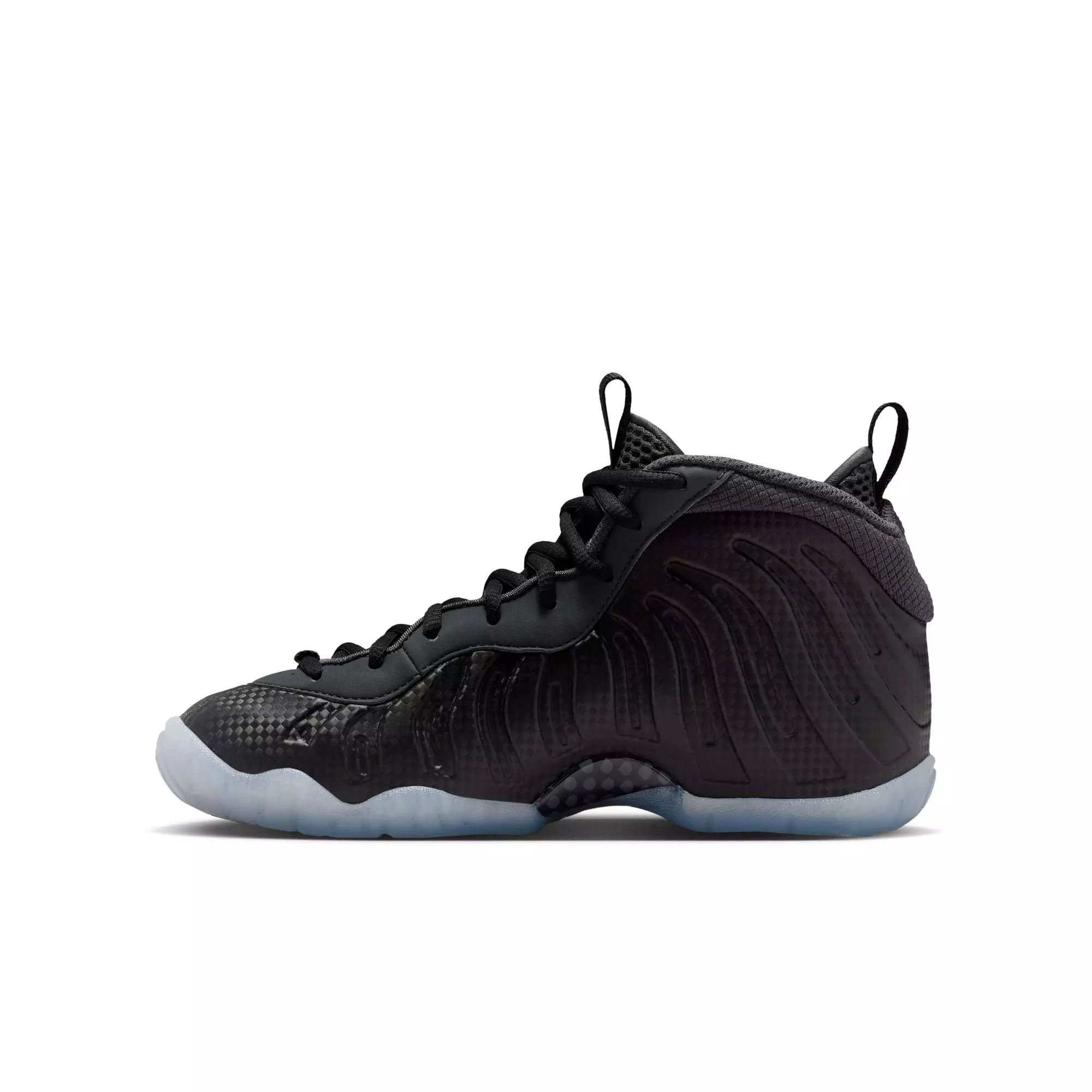 Nike Little Posite One "Black/Dk Smoke Grey" Grade School Boys' Shoe - CHARCOAL/BLACK