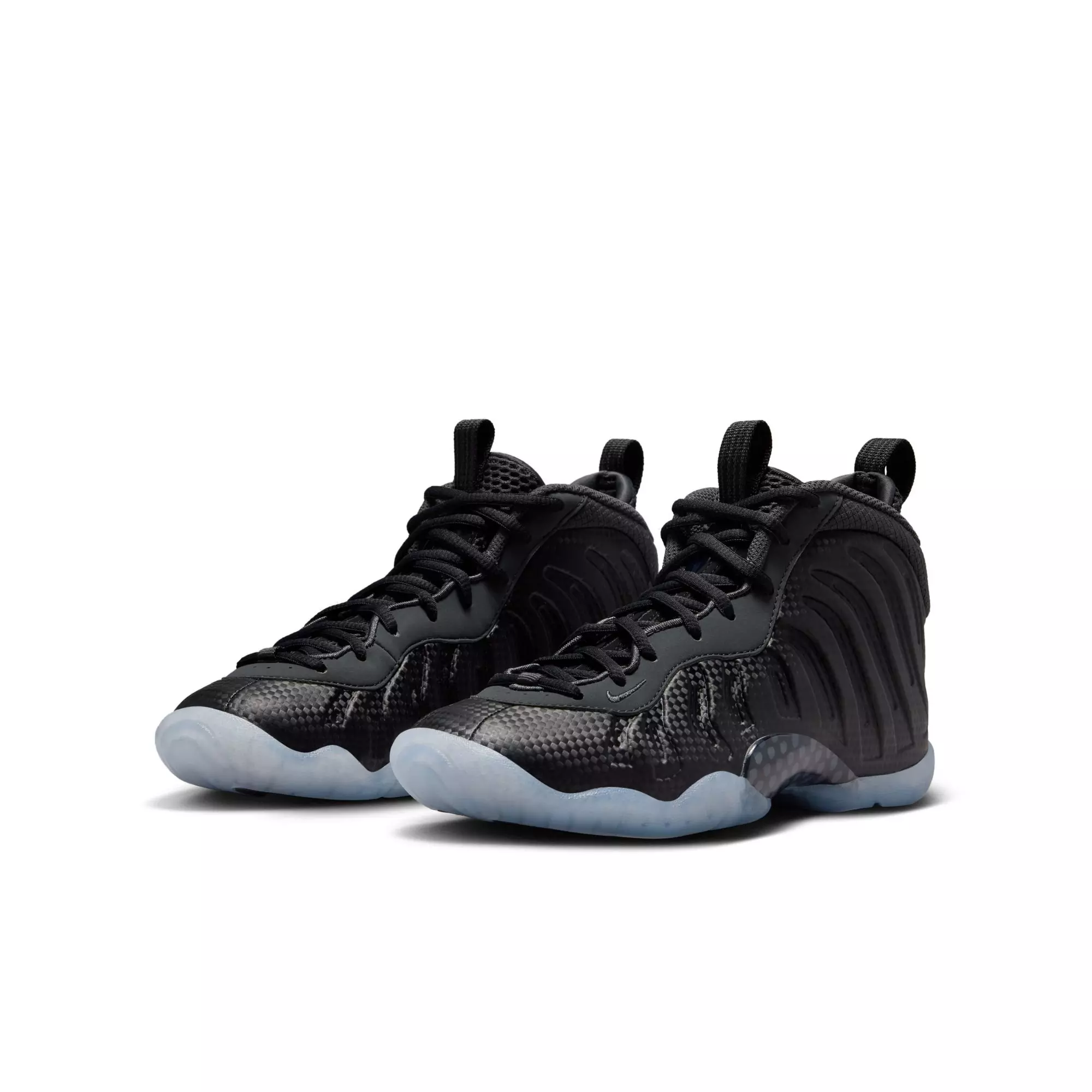 Nike Little Posite One "Black/Dk Smoke Grey" Grade School Boys' Shoe - CHARCOAL/BLACK