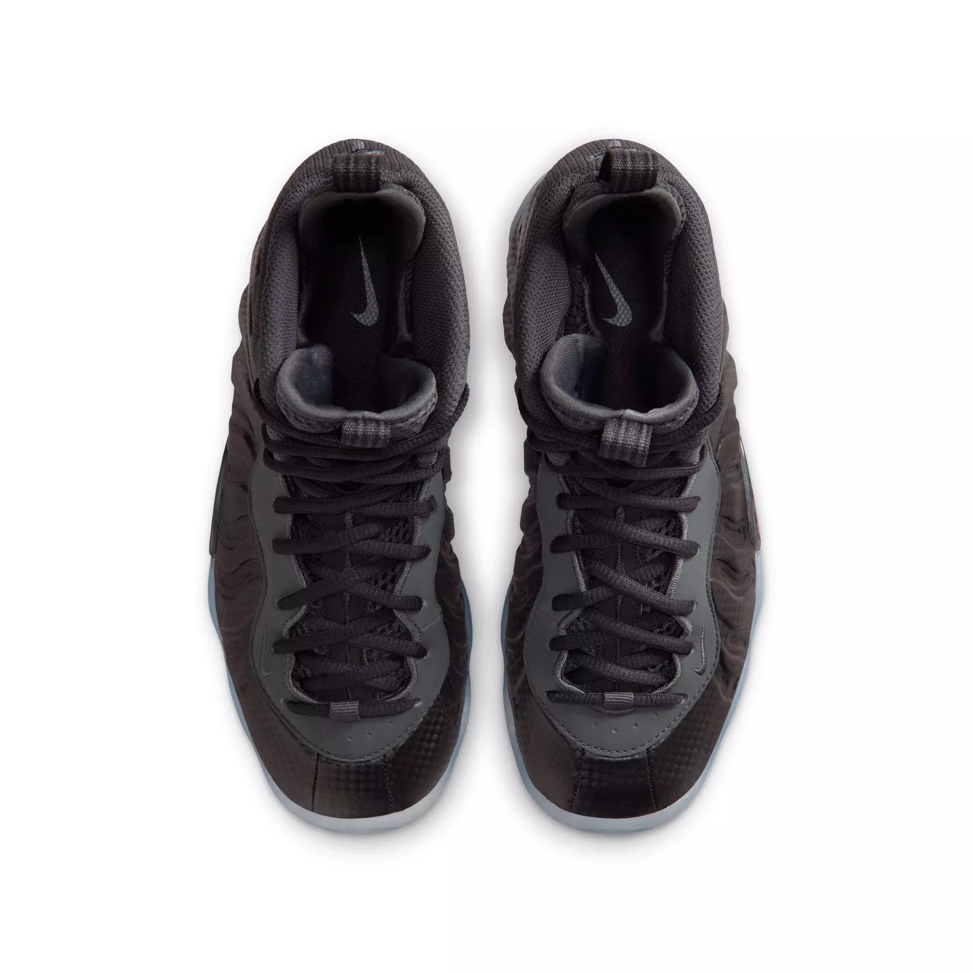 Nike Little Posite One "Black/Dk Smoke Grey" Grade School Boys' Shoe - CHARCOAL/BLACK