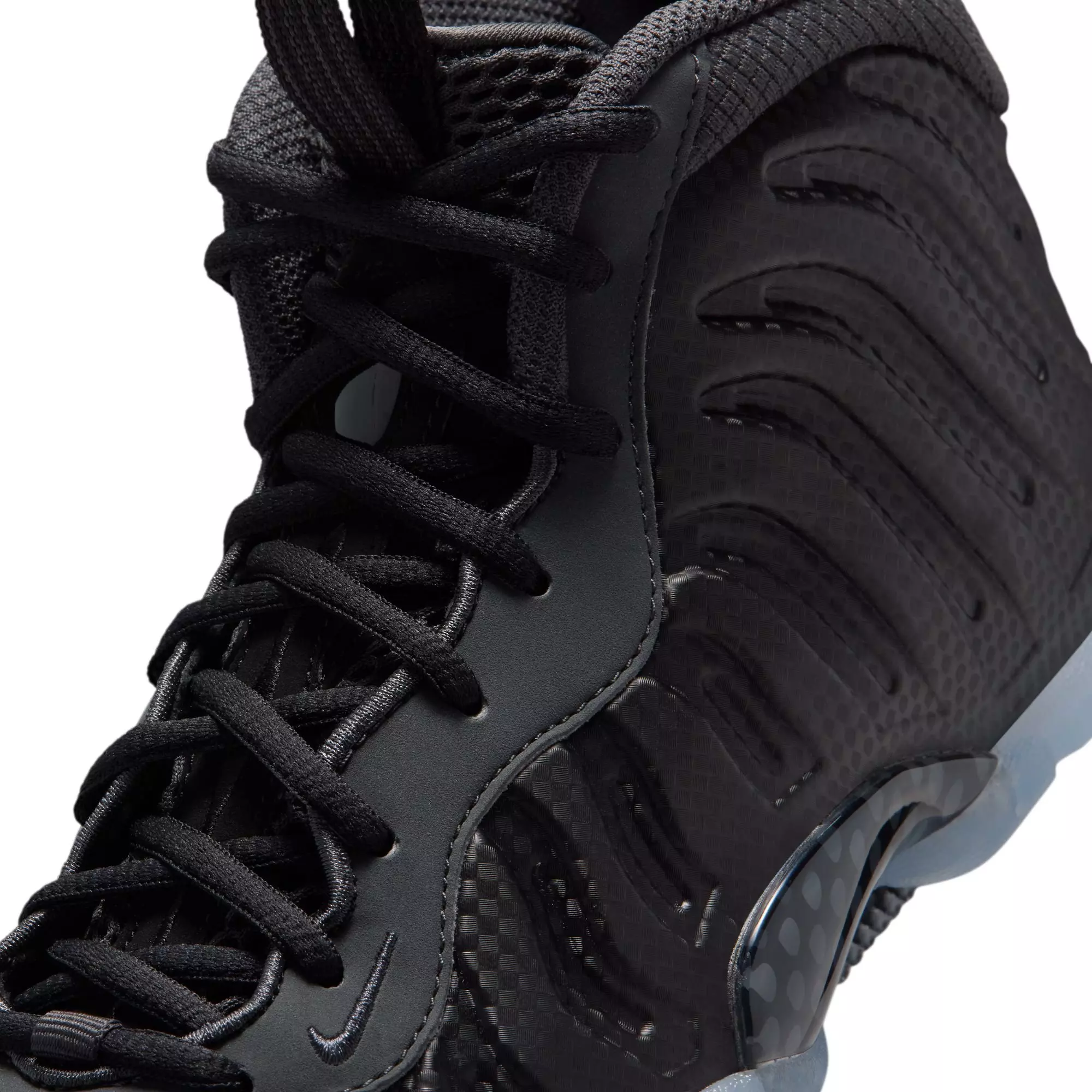 Nike Little Posite One "Black/Dk Smoke Grey" Grade School Boys' Shoe - CHARCOAL/BLACK