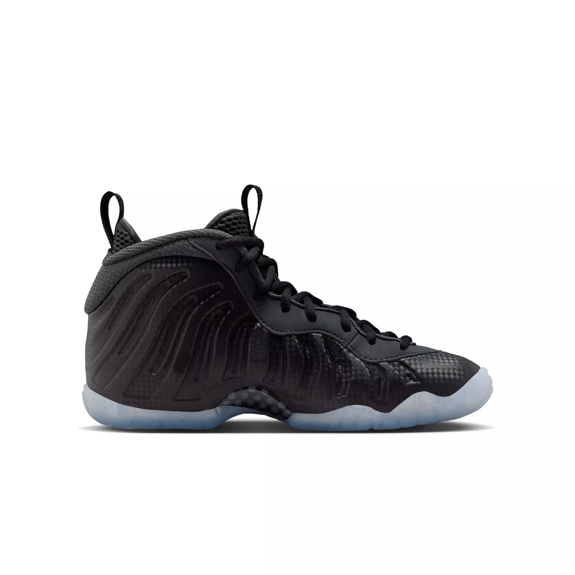 Nike Little Posite One "Black/Dk Smoke Grey" Grade School Boys' Shoe - CHARCOAL/BLACK