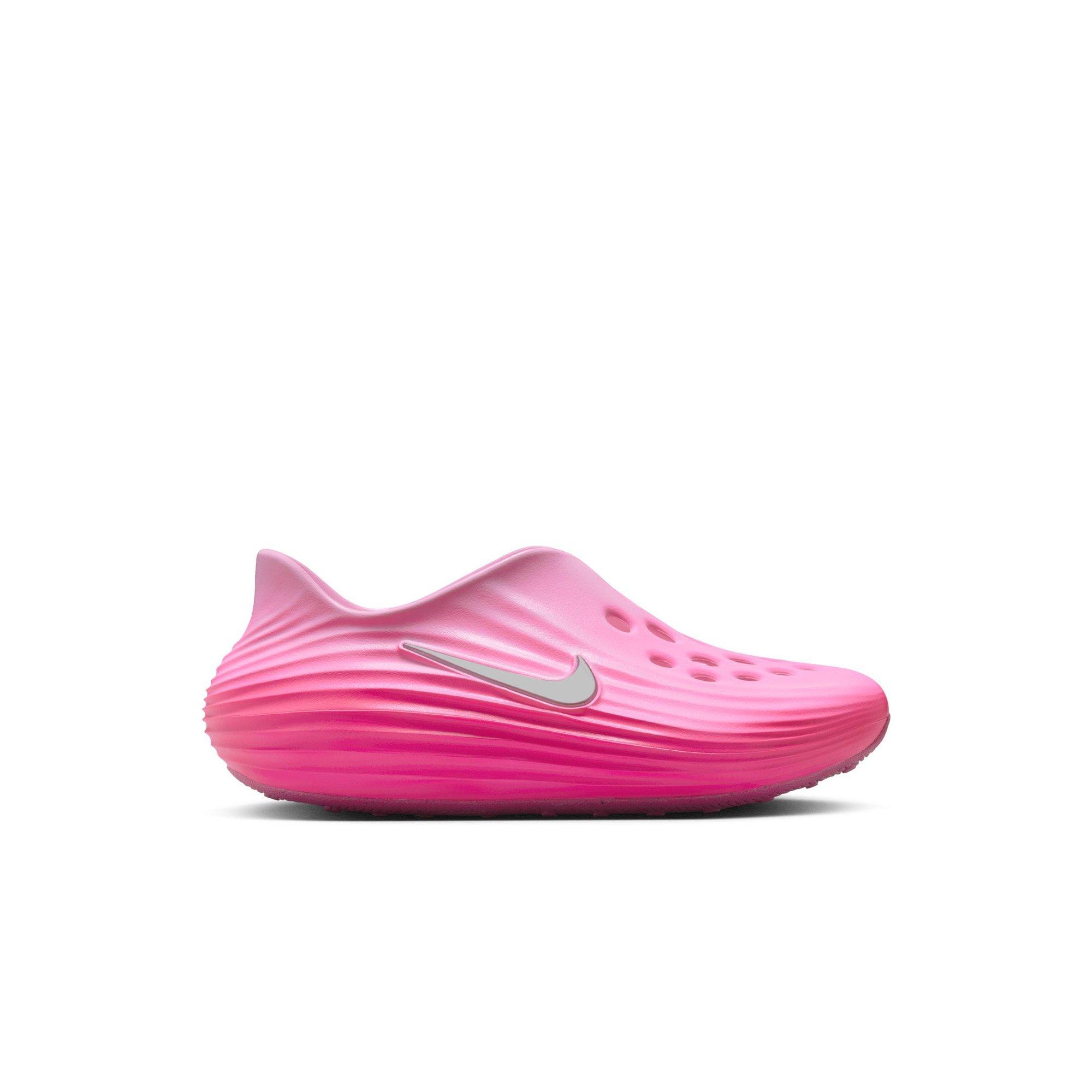 Nike ReactX Rejuven8 "Pinksicle/Metallic Silver/Pink Foam" Preschool Girls' Slide - PINK Thumbnail View 1
