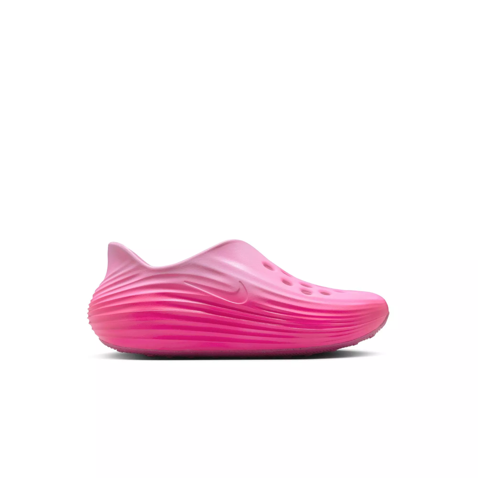 Nike ReactX Rejuven8 "Pinksicle/Metallic Silver/Pink Foam" Preschool Girls' Slide - PINK