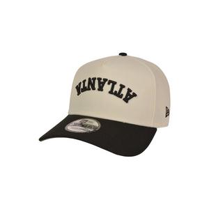 New Era Atlanta Hawks 9FORTY Upside Down Snapback Hat-Off White/Black