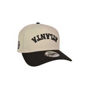 New Era Atlanta Hawks 9FORTY Upside Down Snapback Hat-Off White/Black