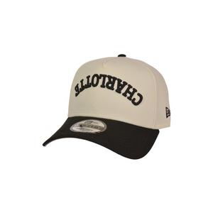 New Era Charlotte Hornets 9FORTY Upside Down Snapback Hat-Off White/Black