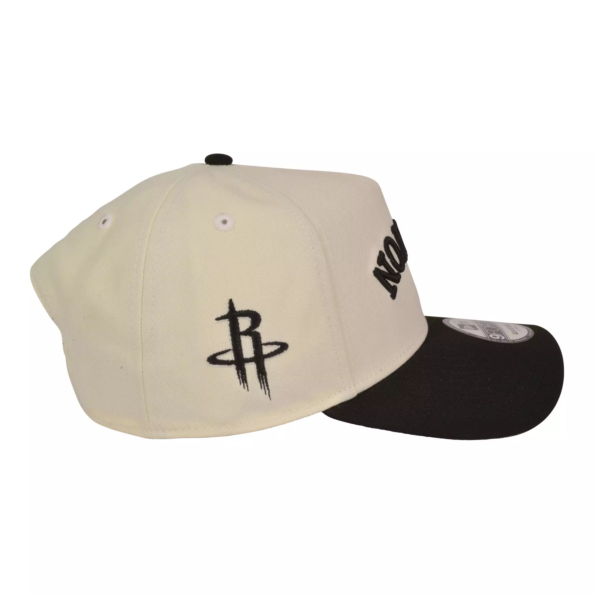 New Era Houston Rockets 9FORTY Upside Down Snapback Hat-Off White/Black - OFF-WHITE/BLACK