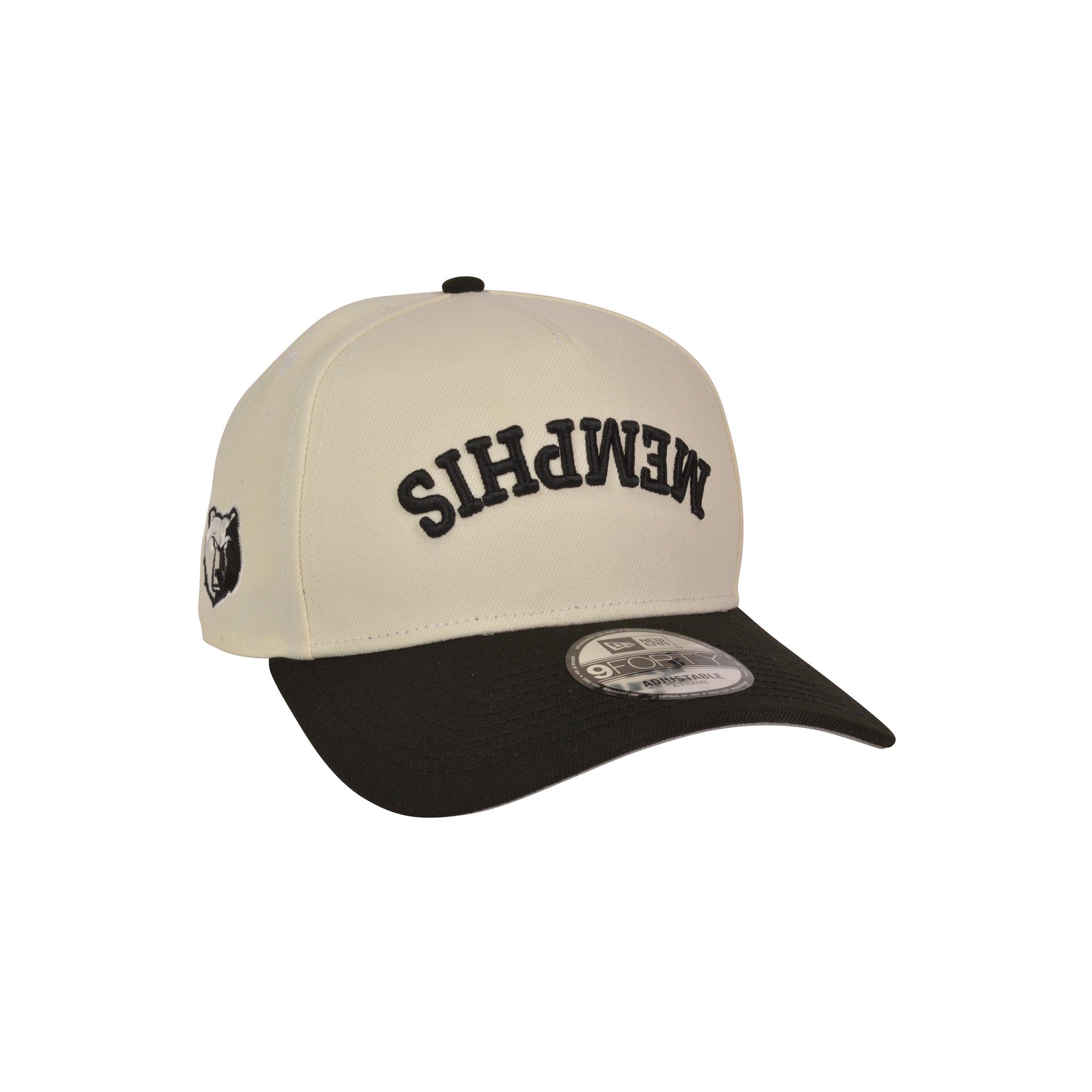 New Era Memphis Grizzlies 9FORTY Upside Down Snapback Hat-Off White/Black