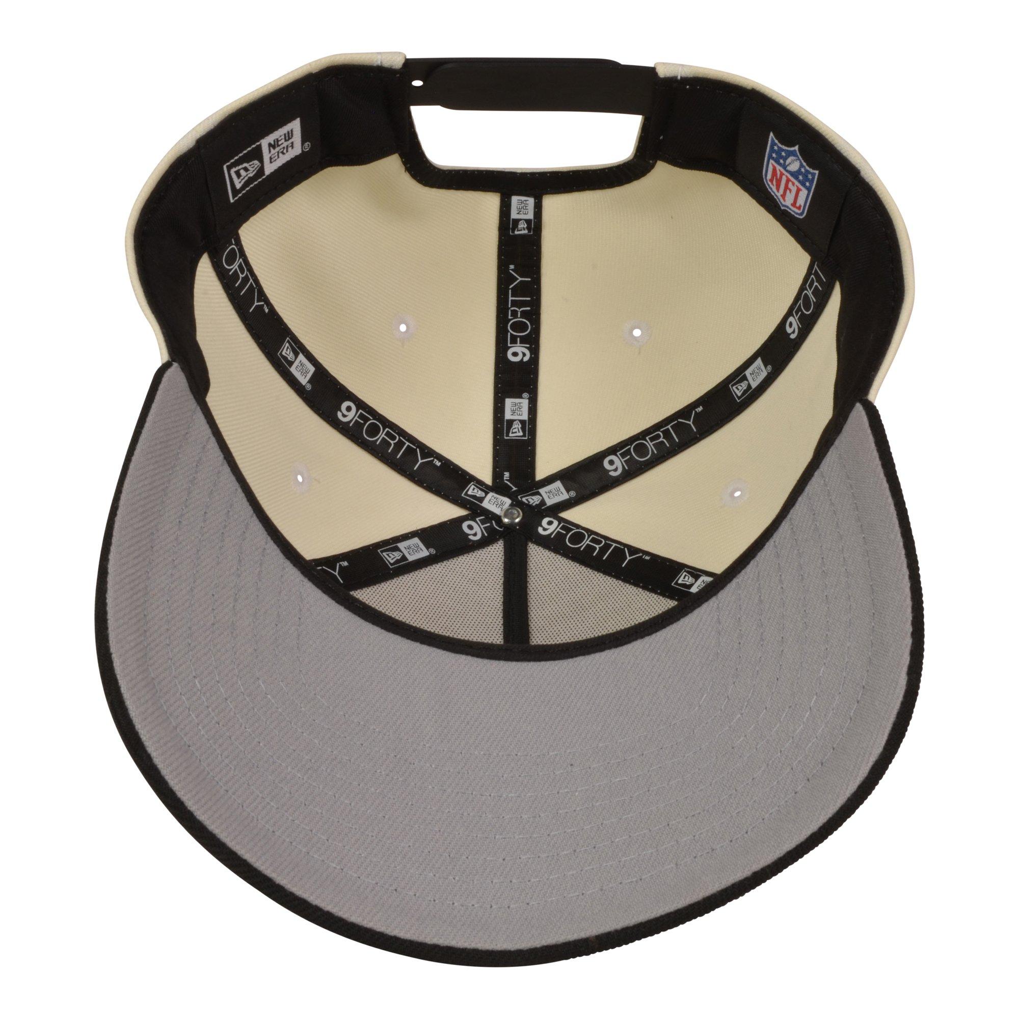 New Era New Orleans Pelicans 9FORTY Upside Down Snapback Hat-Off White/Black