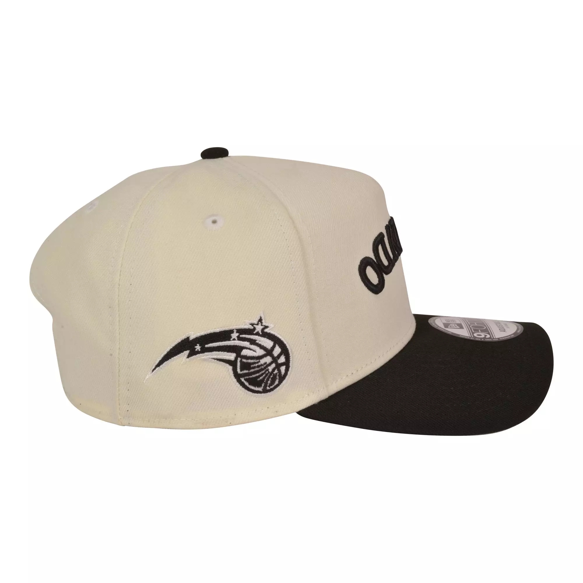 New Era Orlando Magic 9FORTY Upside Down Snapback Hat-Off White/Black - OFF-WHITE/BLACK
