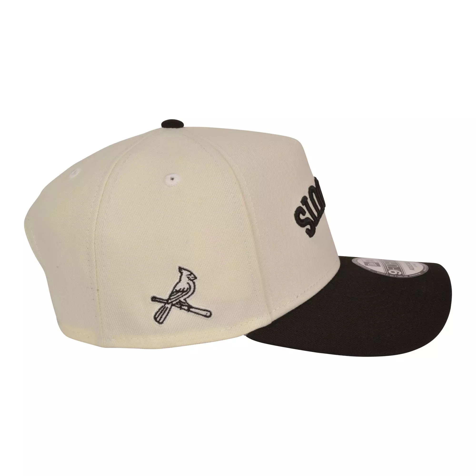 New Era St. Louis Cardinals 9FORTY Upside Down Snapback Hat-Off White/Black - OFF-WHITE/BLACK