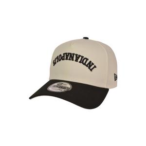 New Era Indiana Pacers 9FORTY Upside Down Snapback Hat-Off White/Black