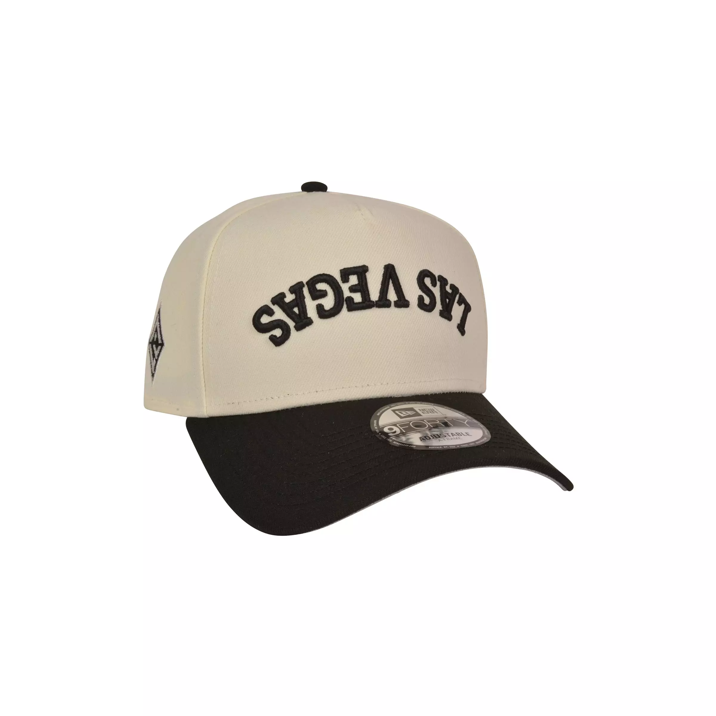 New Era Las Vegas Aces 9FORTY Upside Down Snapback Hat-Off White/Black - OFF-WHITE/BLACK