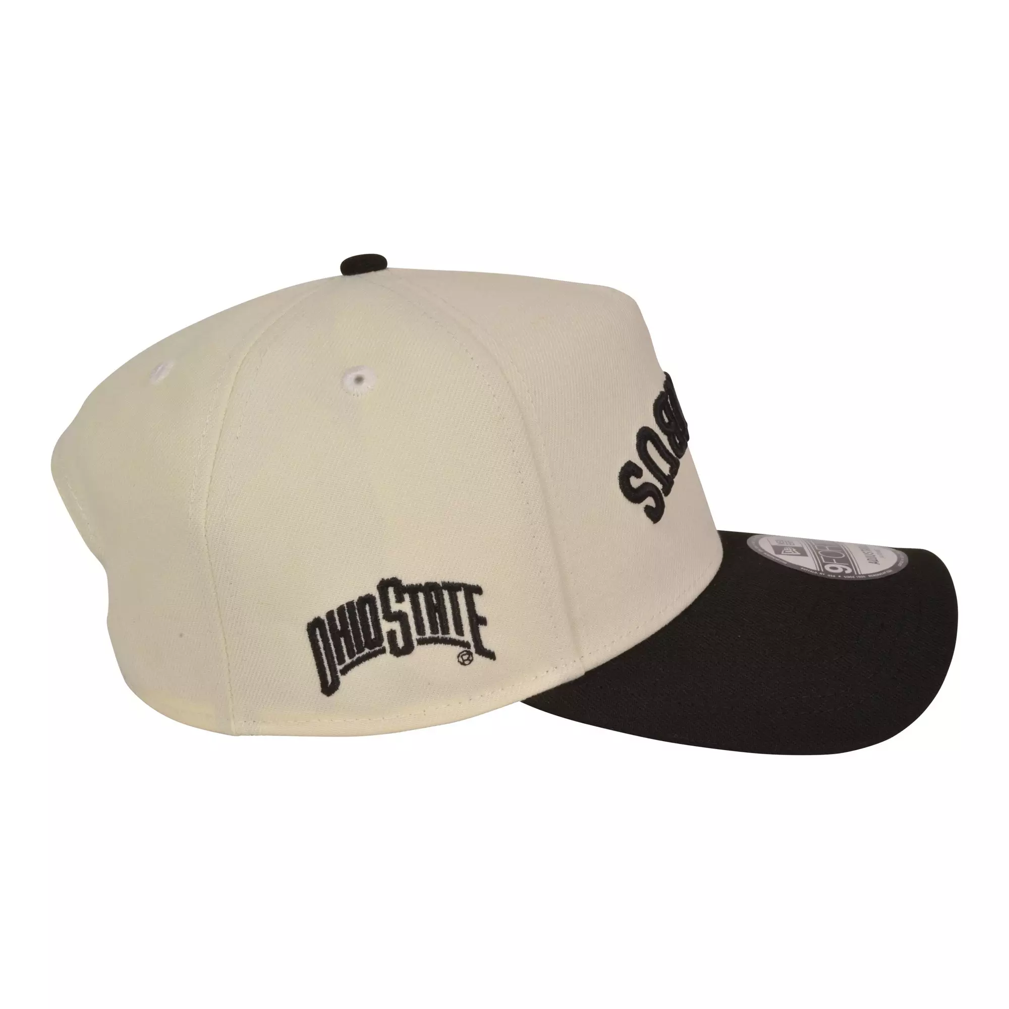New Era Ohio State Buckeyes 9FORTY Upside Down Snapback Hat-Off White/Black - OFF-WHITE/BLACK