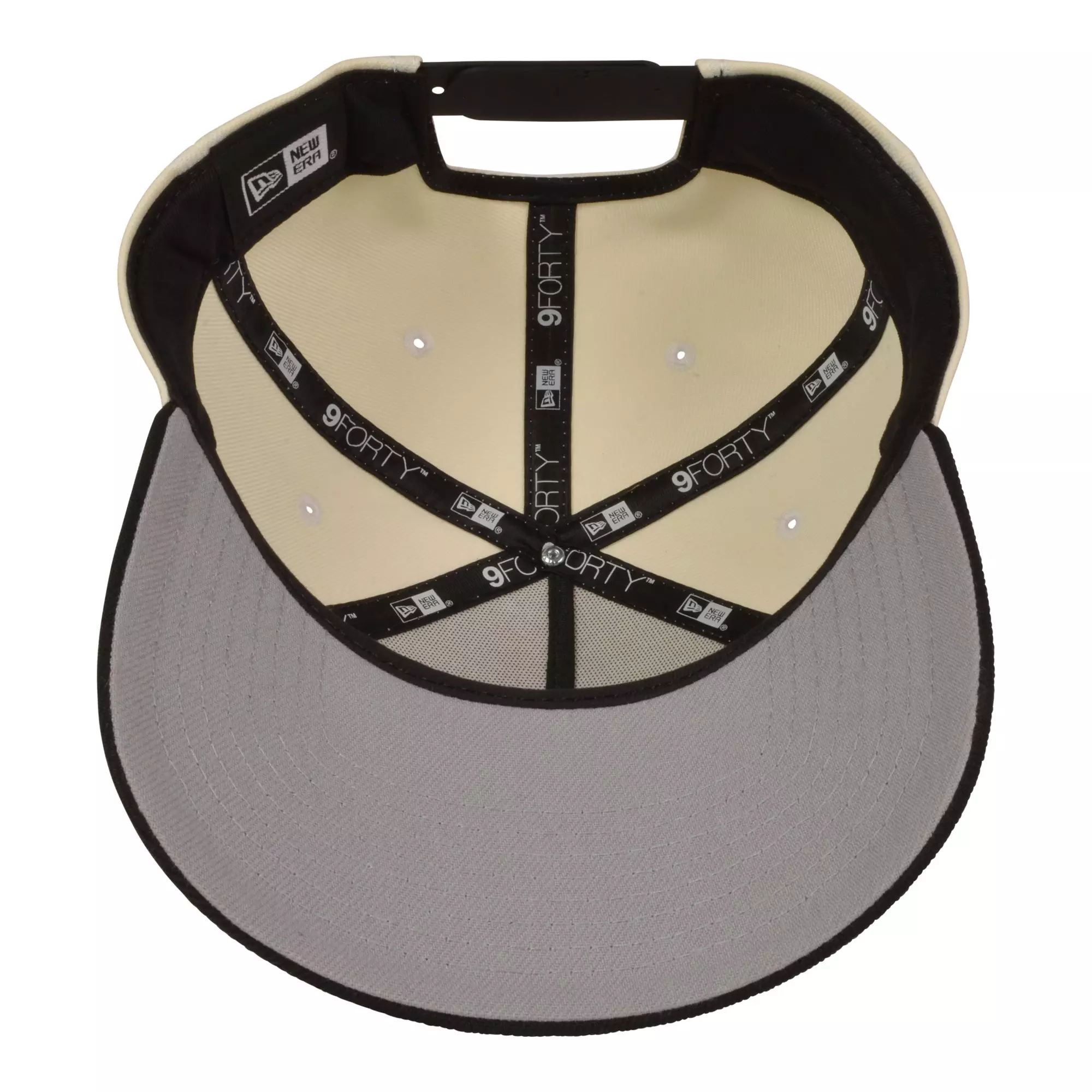 New Era Ohio State Buckeyes 9FORTY Upside Down Snapback Hat-Off White/Black - OFF-WHITE/BLACK