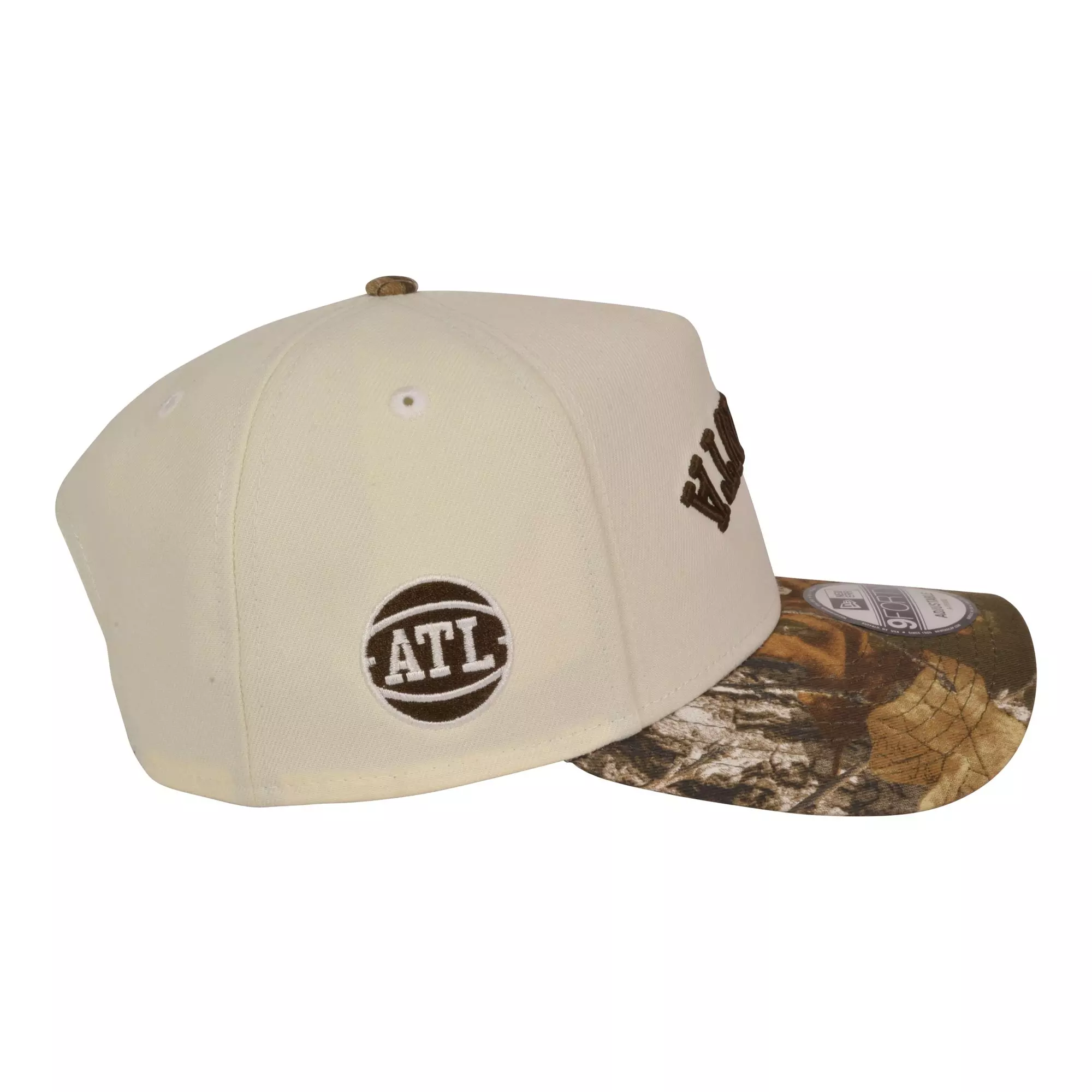 New Era Atlanta Hawks 9FORTY Upside Down Snapback Hat-Camouflage - CAMOUFLAGE