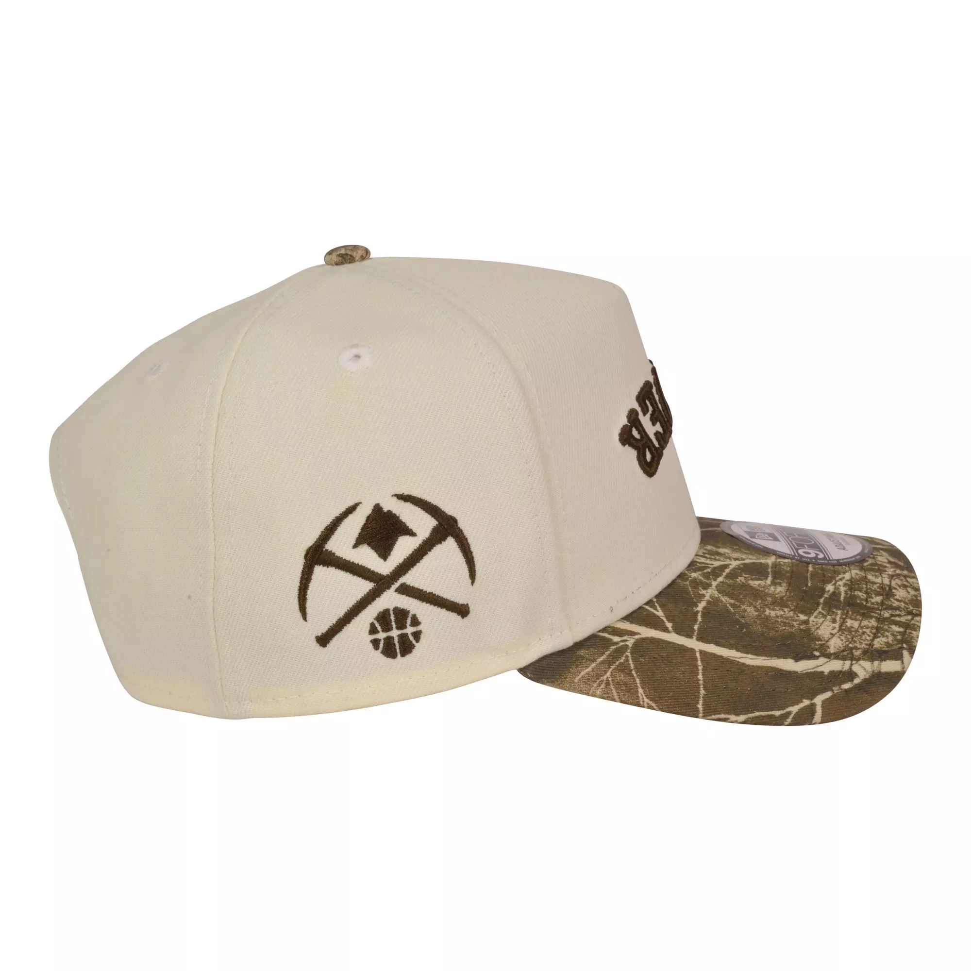 New Era Denver Nuggets 9FORTY Upside Down Snapback Hat-Camouflage - CAMOUFLAGE