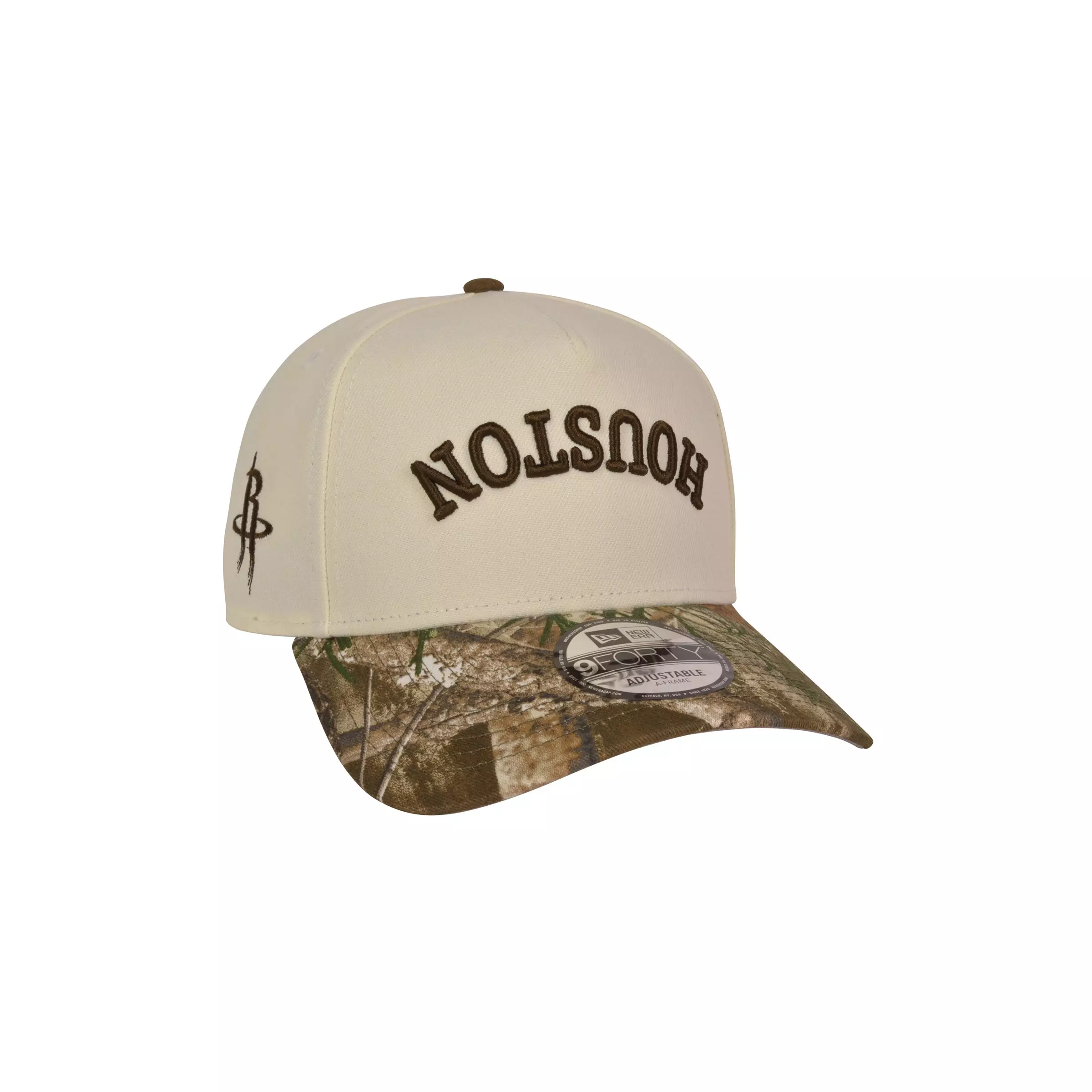 New Era Houston Rockets 9FORTY Upside Down Snapback Hat-Camouflage - CAMOUFLAGE