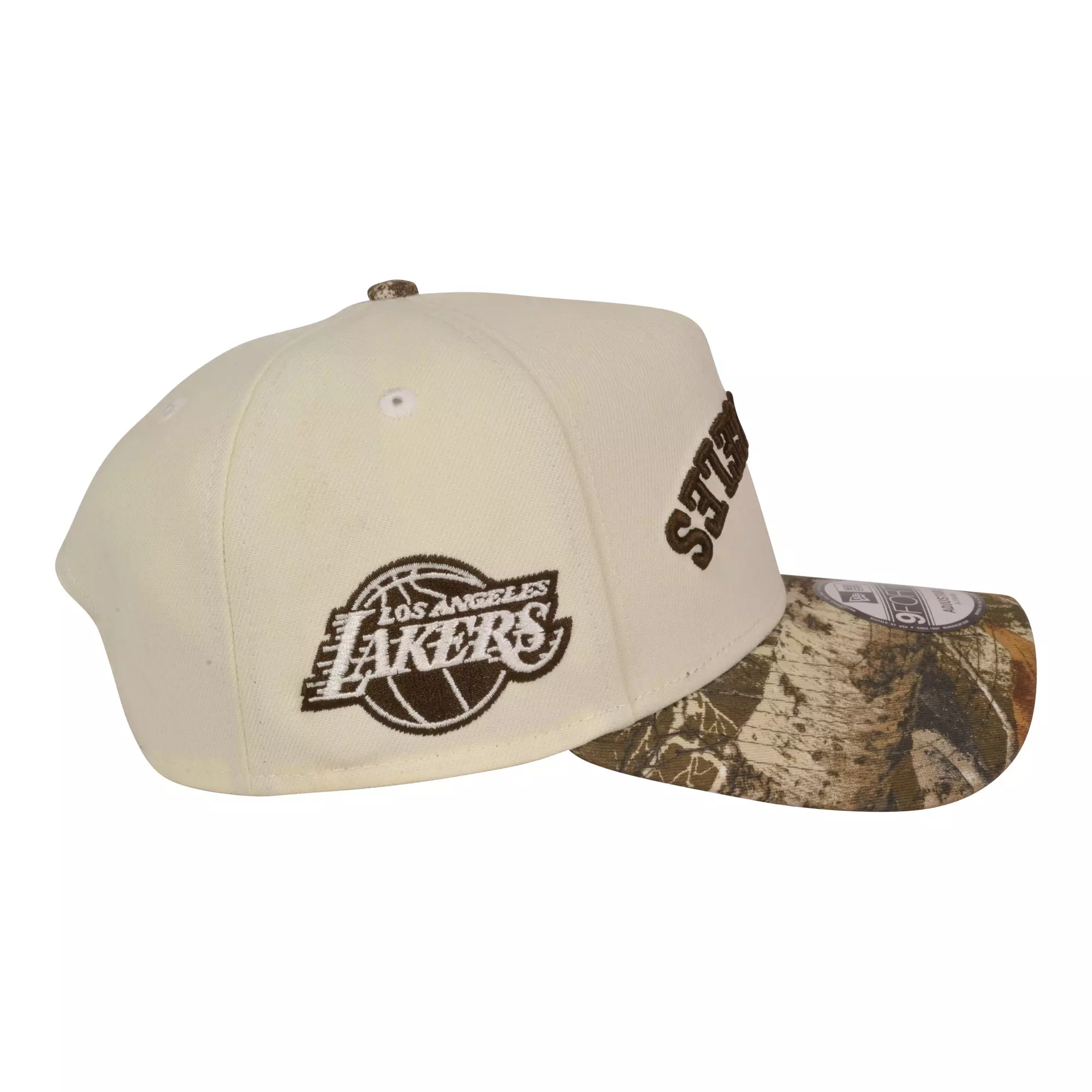 New Era Los Angeles Lakers 9FORTY Upside Down Snapback Hat-Camouflage - CAMOUFLAGE