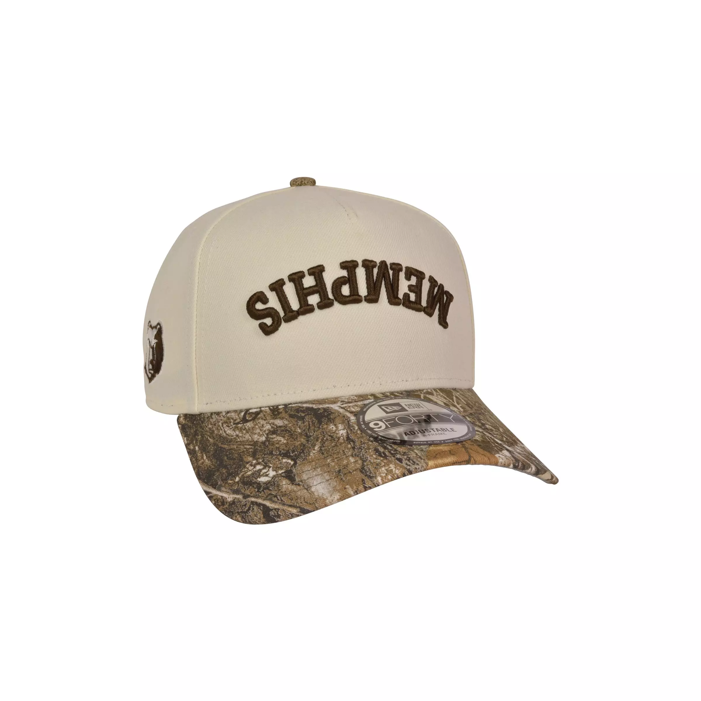 New Era Memphis Grizzlies 9FORTY Upside Down Snapback Hat-Camouflage - CAMOUFLAGE