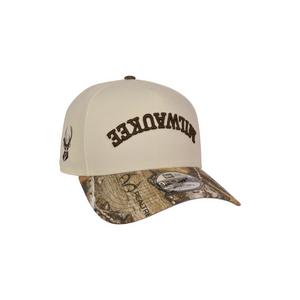 New Era Milwaukee Bucks 9FORTY Upside Down Snapback Hat-Camouflage