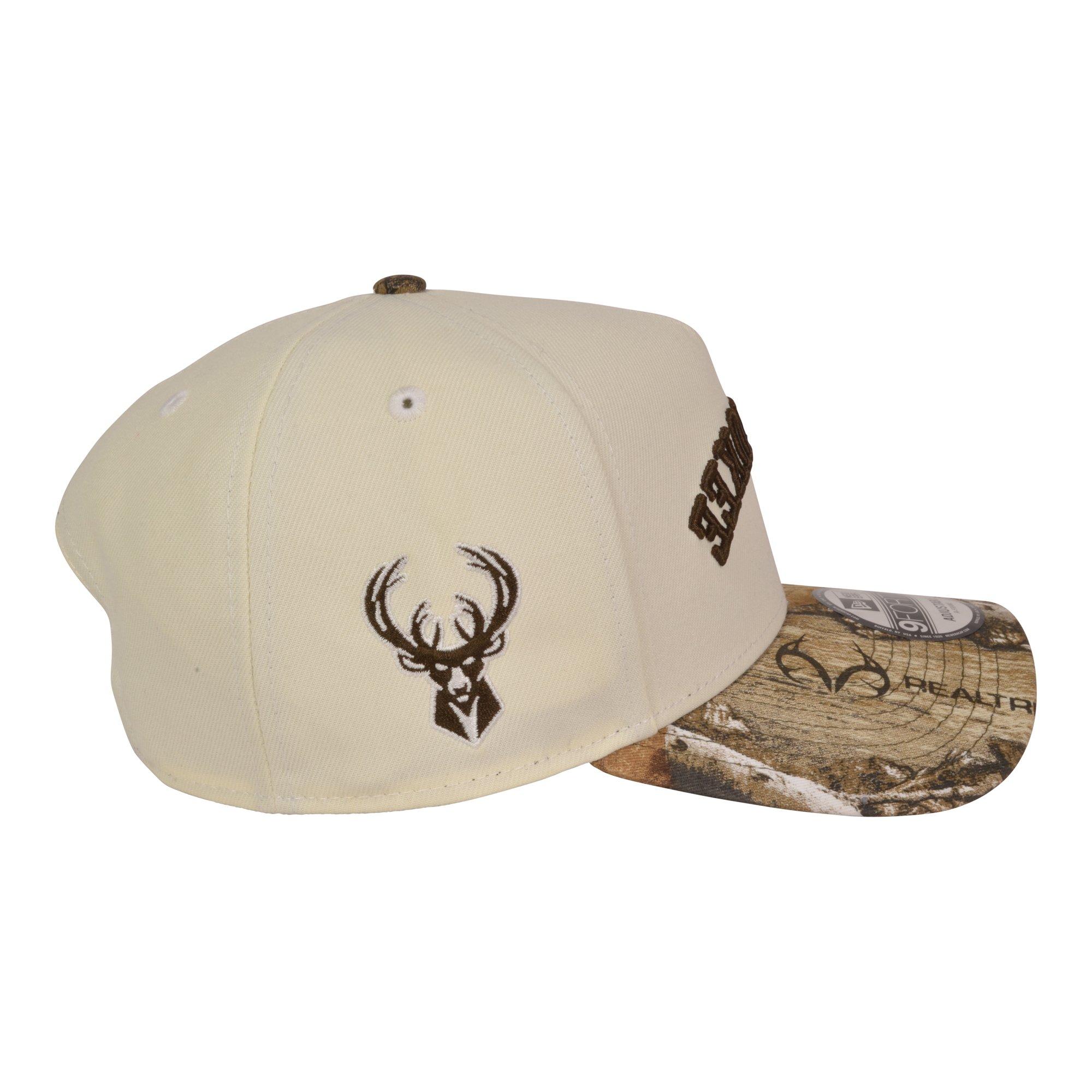 New Era Milwaukee Bucks 9FORTY Upside Down Snapback Hat-Camouflage