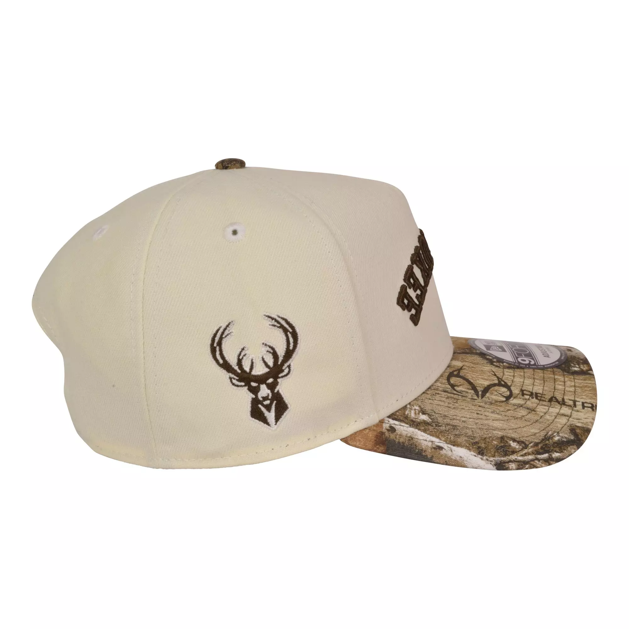 New Era Milwaukee Bucks 9FORTY Upside Down Snapback Hat-Camouflage - CAMOUFLAGE