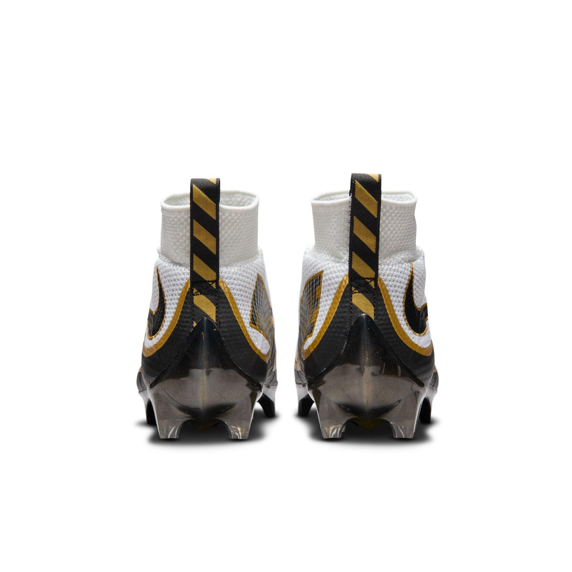 Nike Vapor Edge 360 "Untouchable" Men's Football Cleat - WHITE/BLACK/GOLD Thumbnail View 7