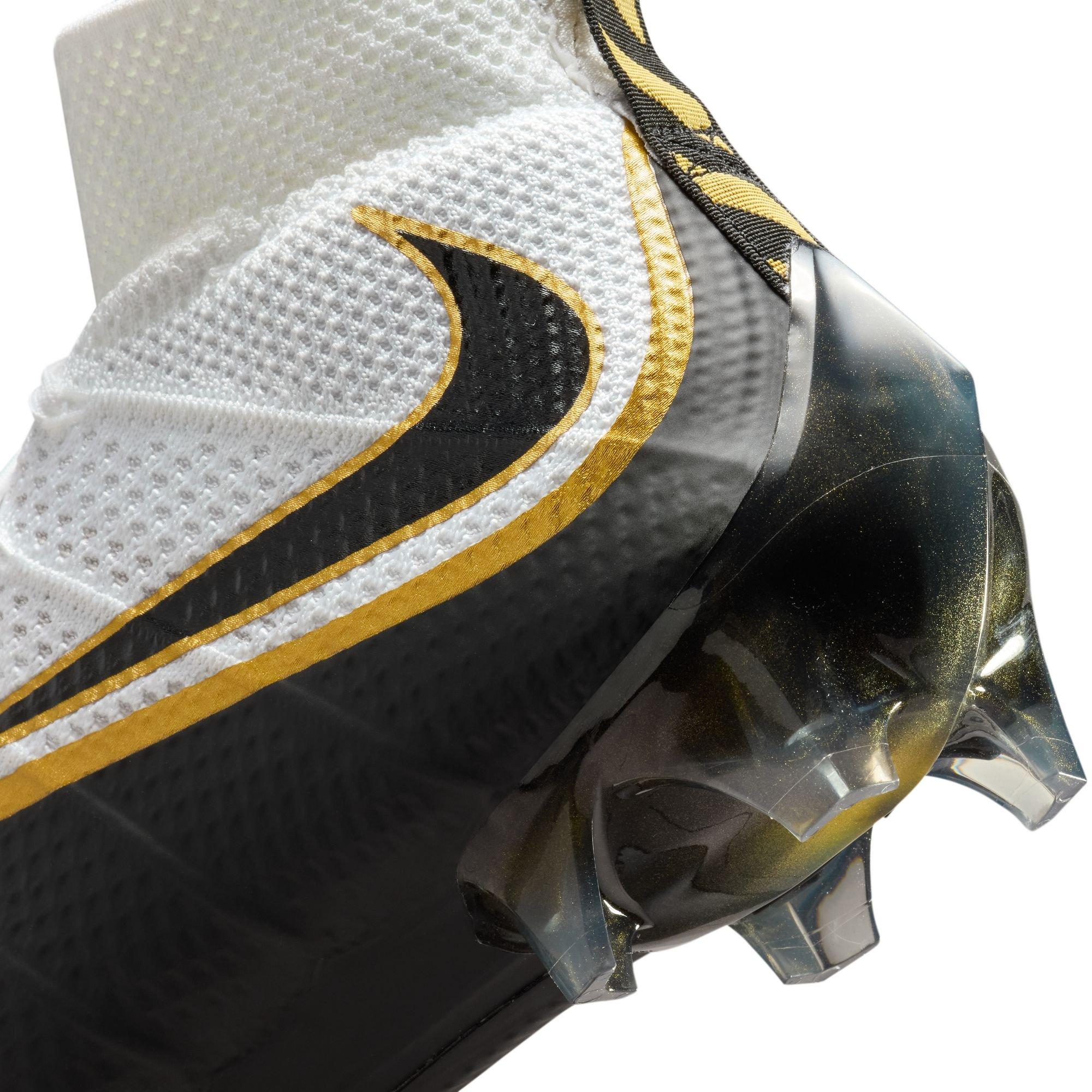 Nike Vapor Edge 360 "Untouchable" Men's Football Cleat - WHITE/BLACK/GOLD Thumbnail View 11